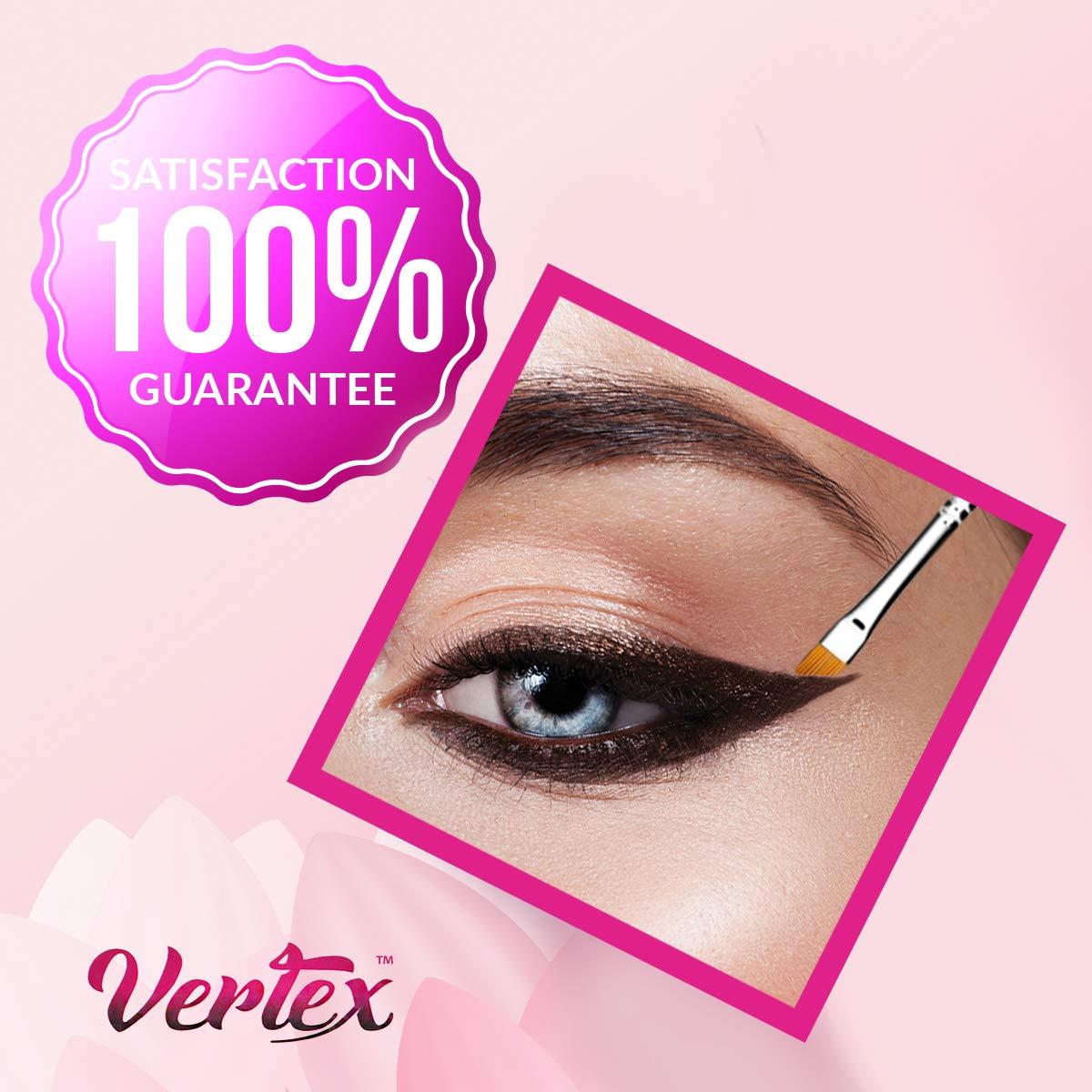 Juego de Pinceles para Eyeliner Vertex - Punta Fina y Angulada