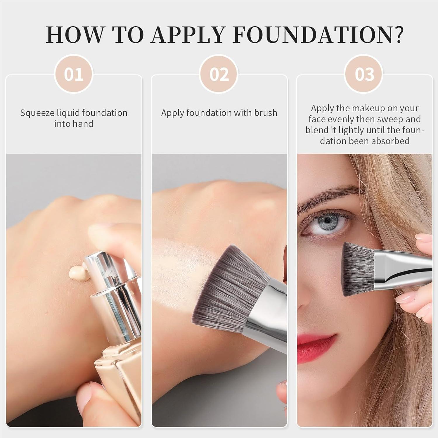 Brocha de Fundación DUcare V10 para Maquillaje Líquido