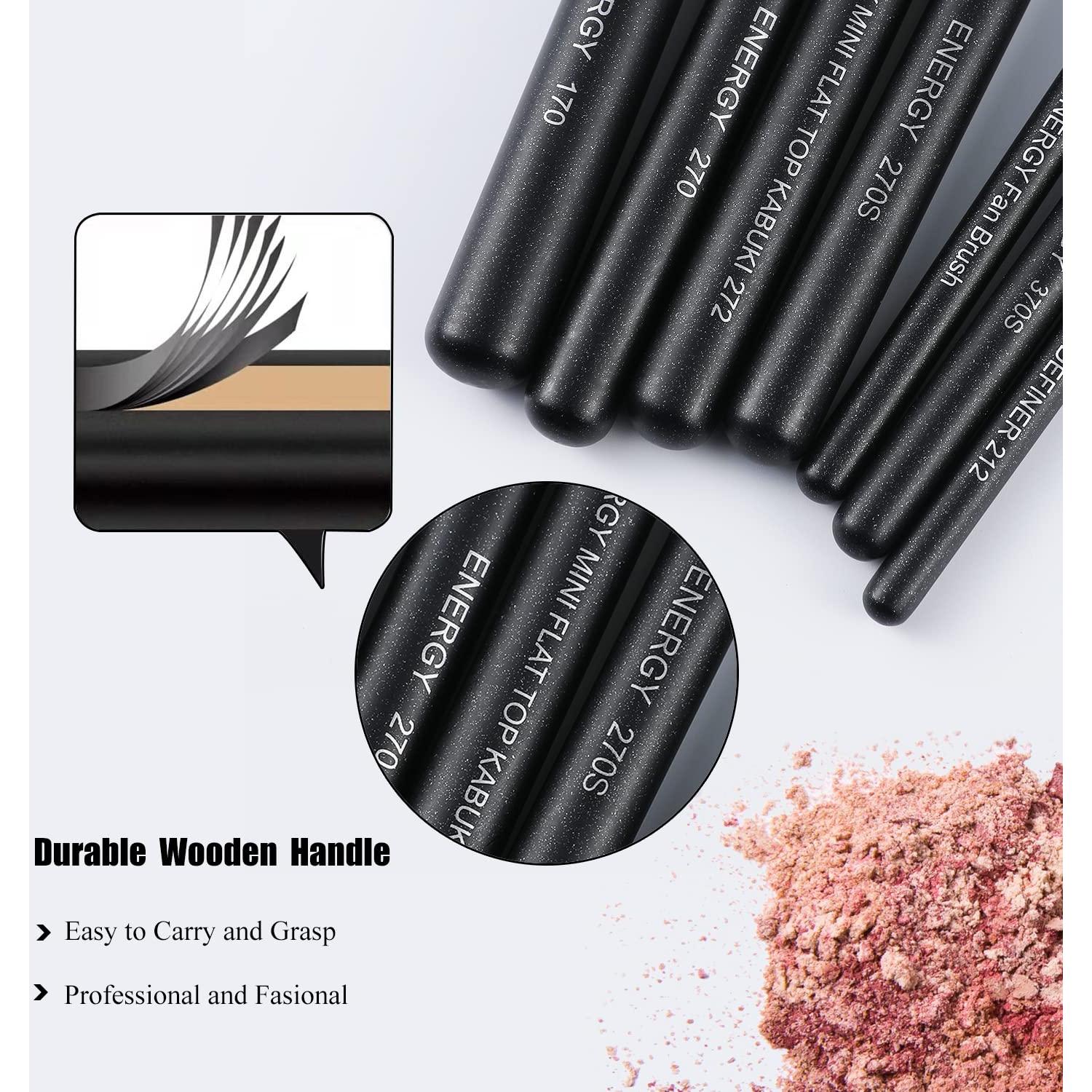 Juego de Brochas de Maquillaje Energy 8 Pcs Sintéticas