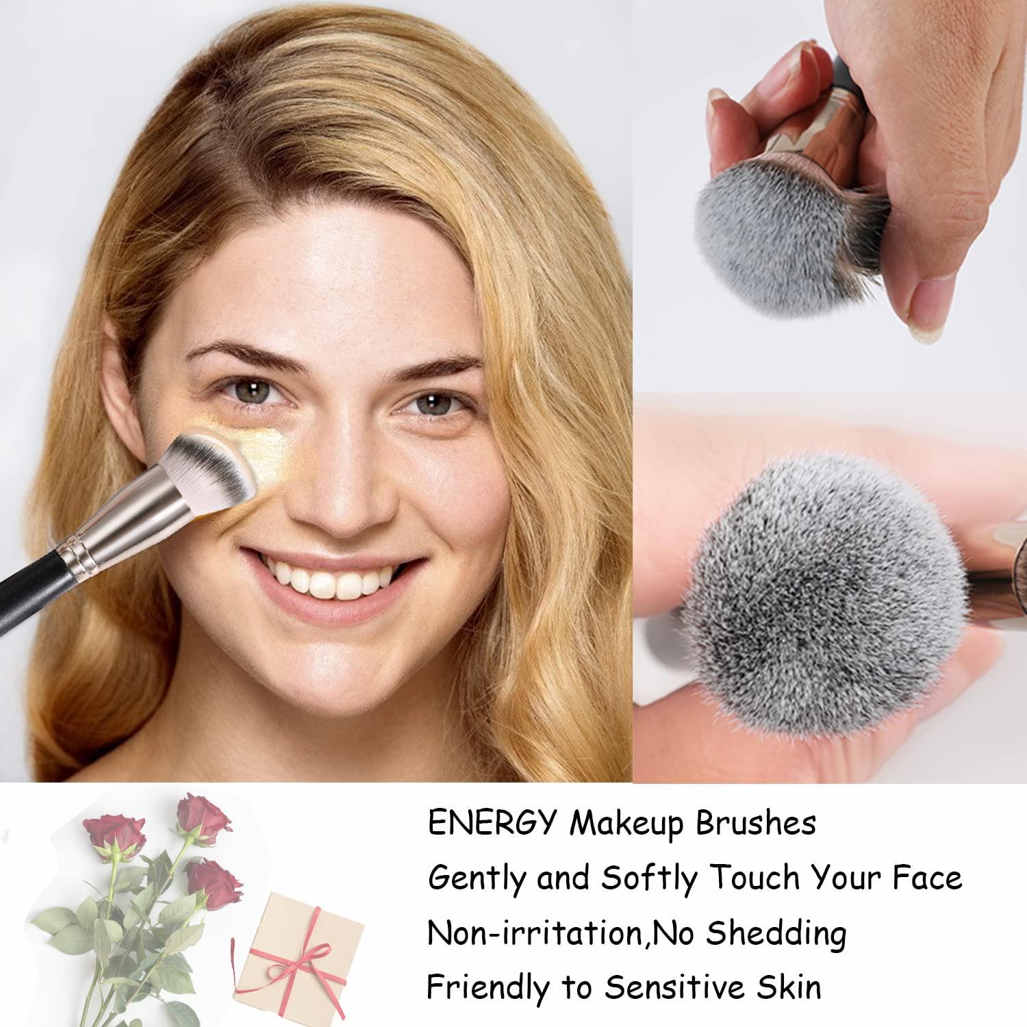 Juego de Brochas de Maquillaje Energy 8 Pcs Sintéticas