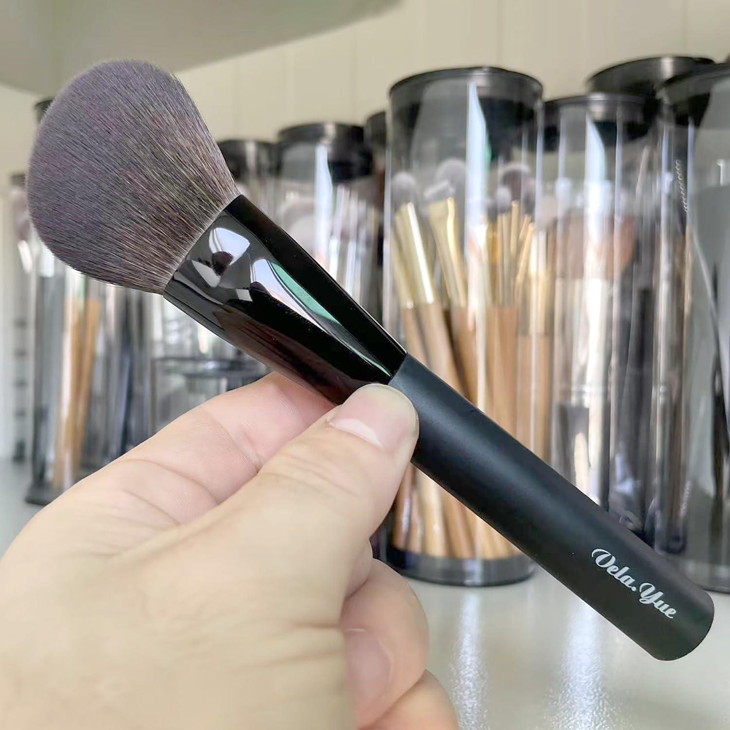 Brocha de Maquillaje Angulada VY para Polvo Facial 20cm