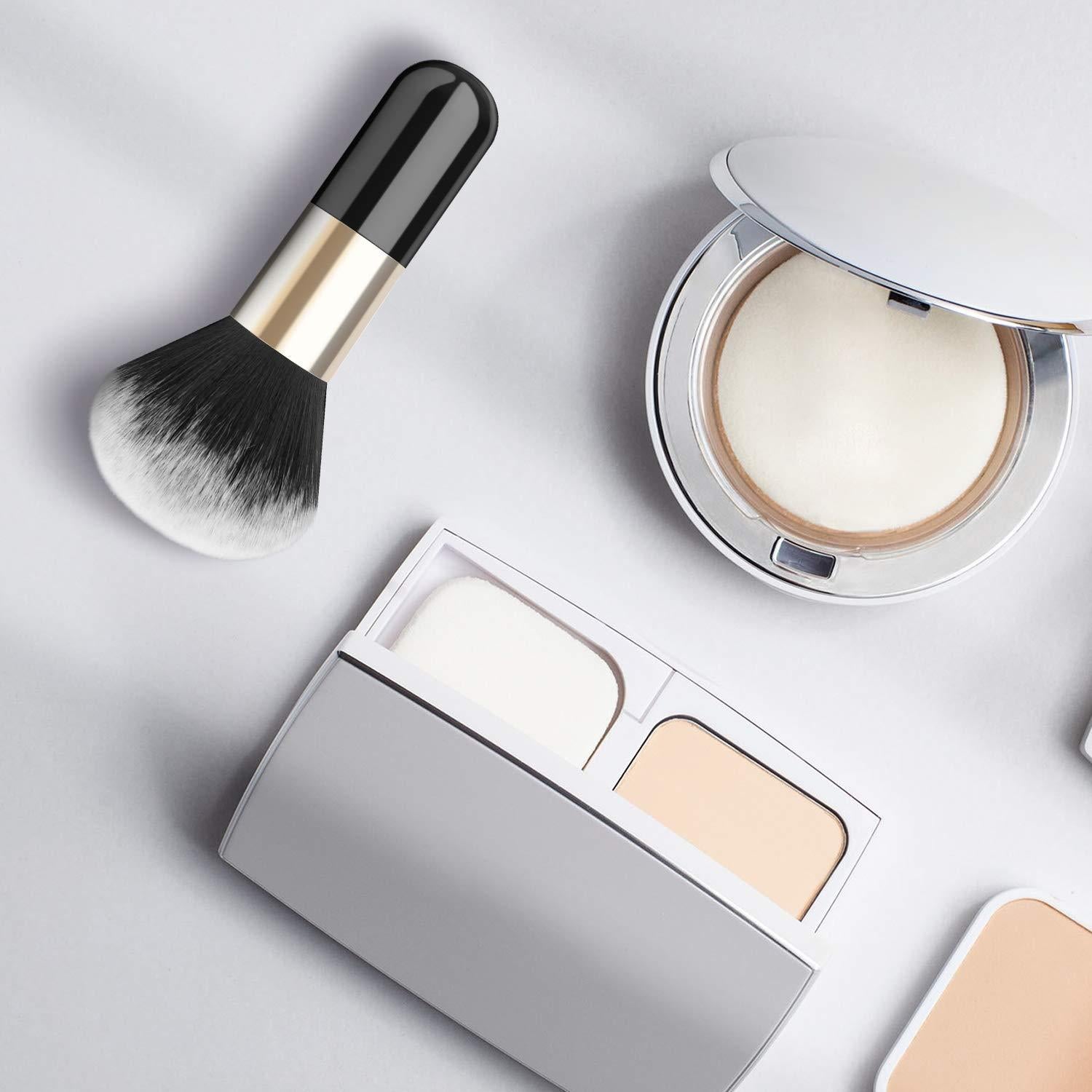 Brocha de Maquillaje en Polvo Luxspire Kabuki 14x5.5 cm