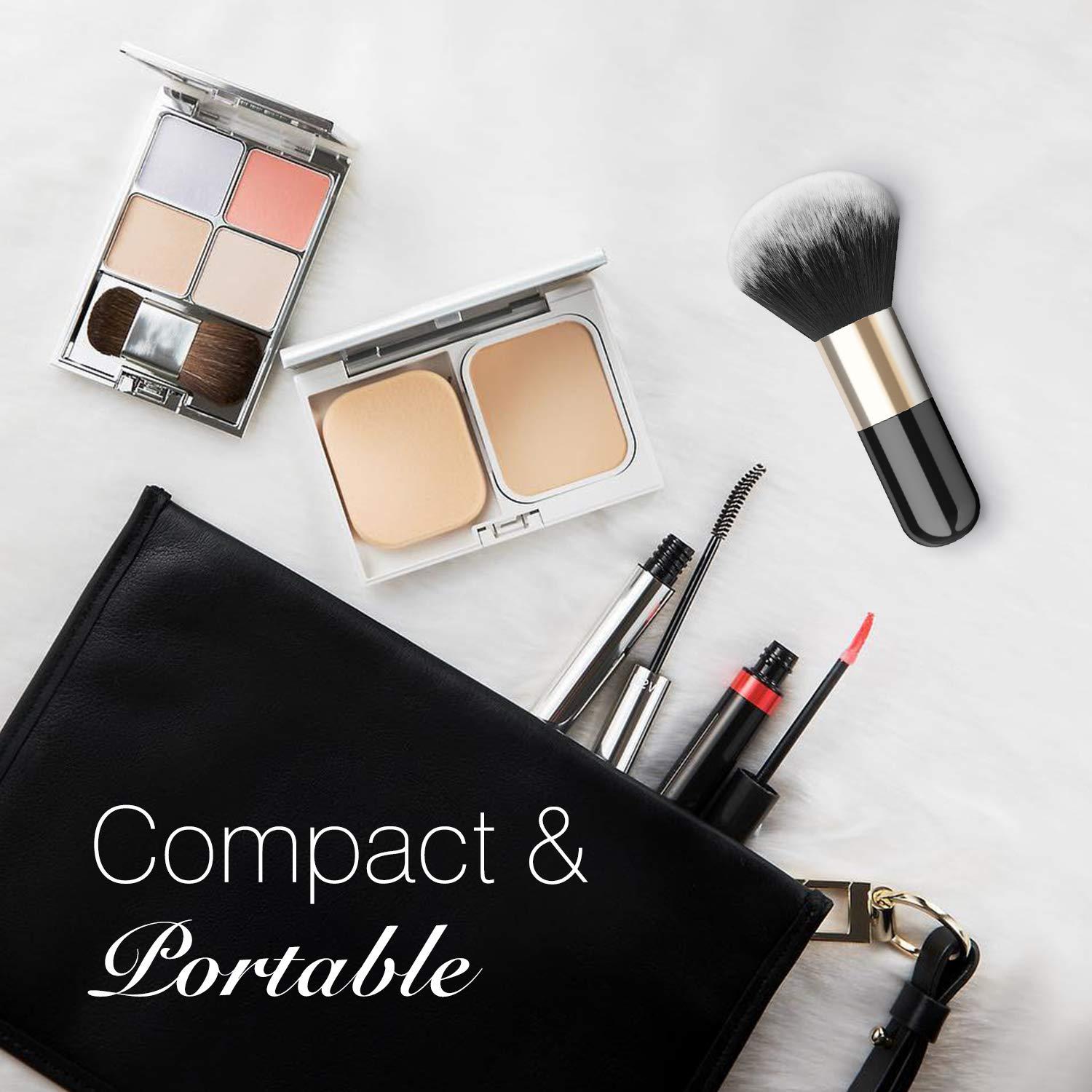 Brocha de Maquillaje en Polvo Luxspire Kabuki 14x5.5 cm