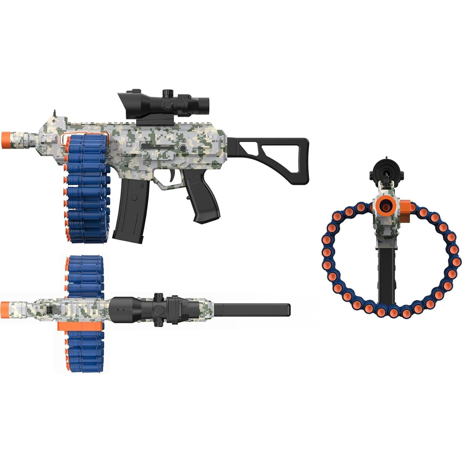 Blaster Eléctrico Automático JakMean con 100 Dardos de Espuma