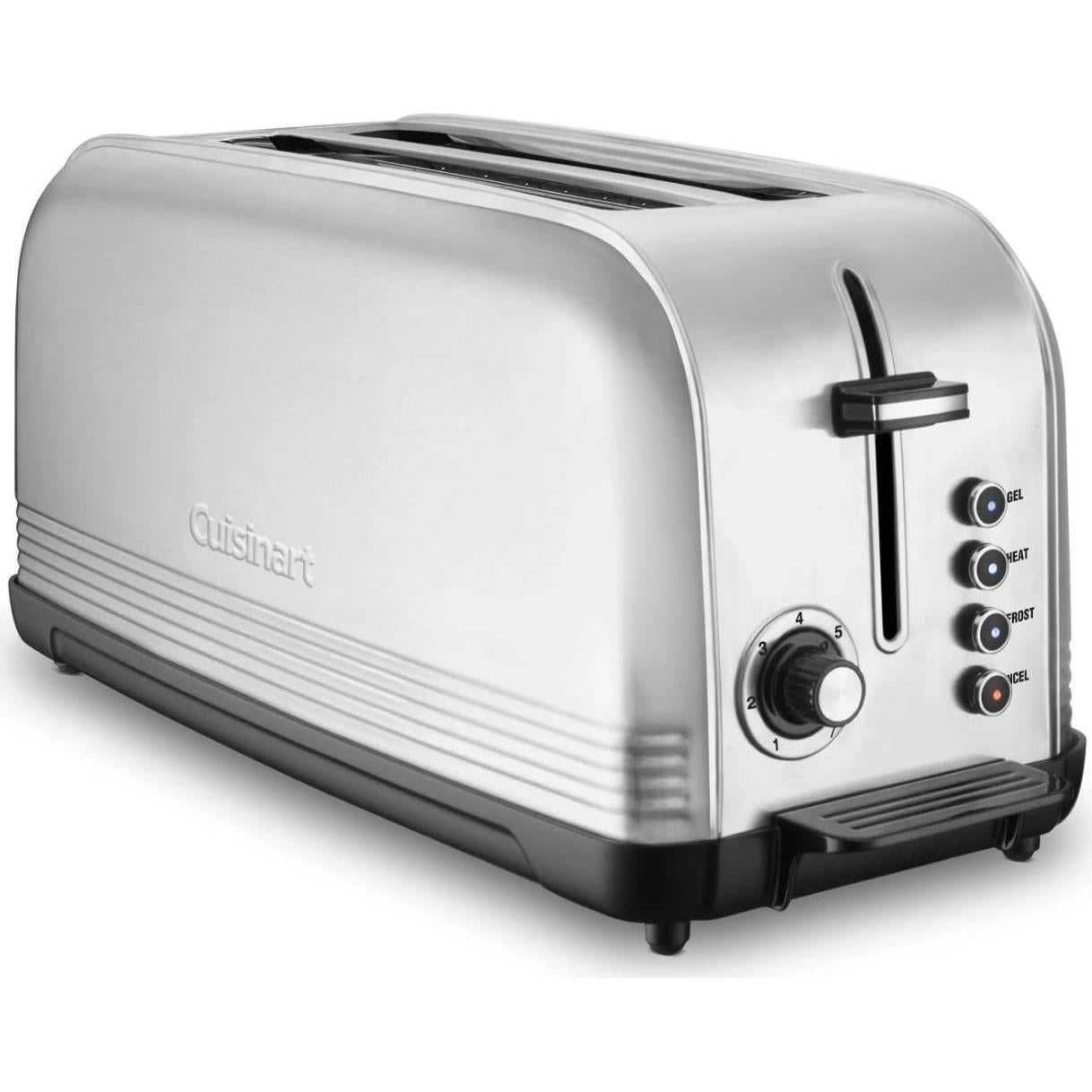 Cuisinart CPT-2500 Long Slot Toaster, Stainless Steel, Silver, 2-slice long slot