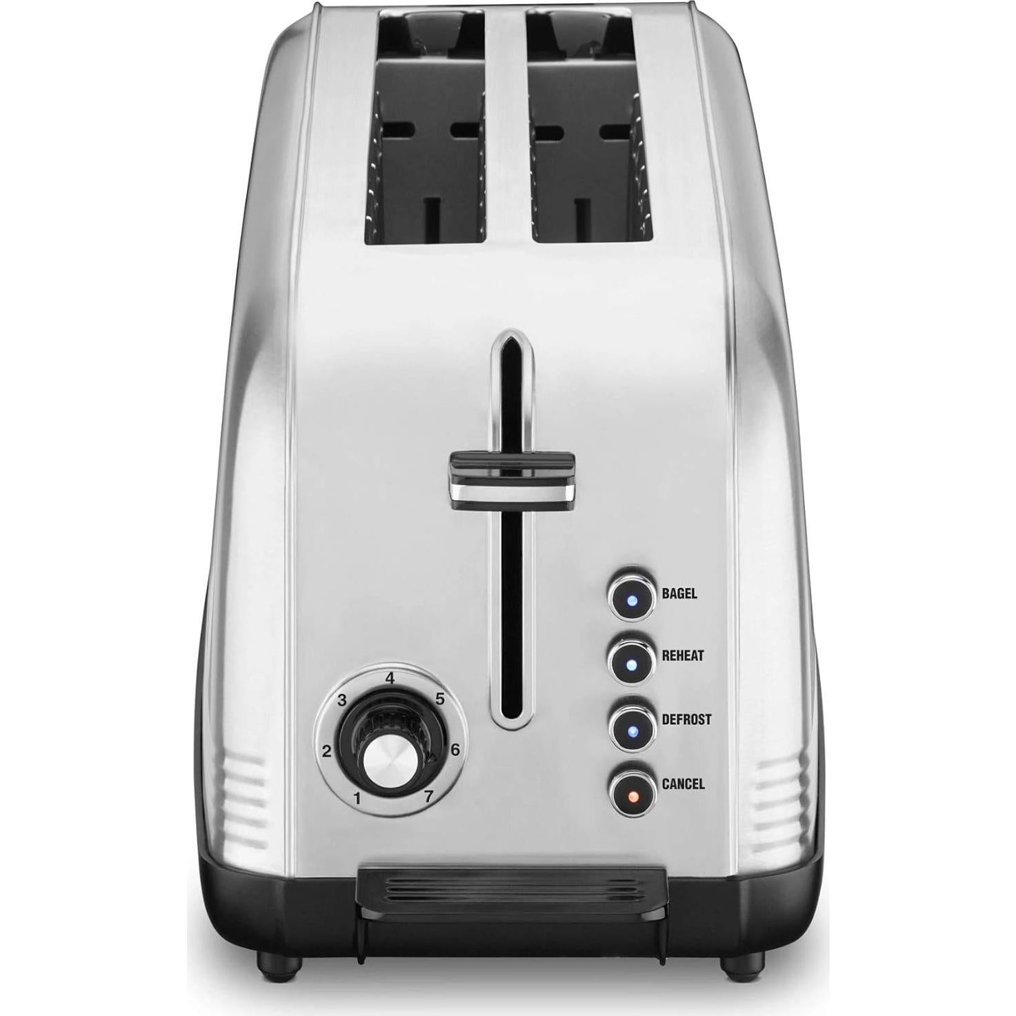 Cuisinart CPT-2500 Long Slot Toaster, Stainless Steel, Silver, 2-slice long slot