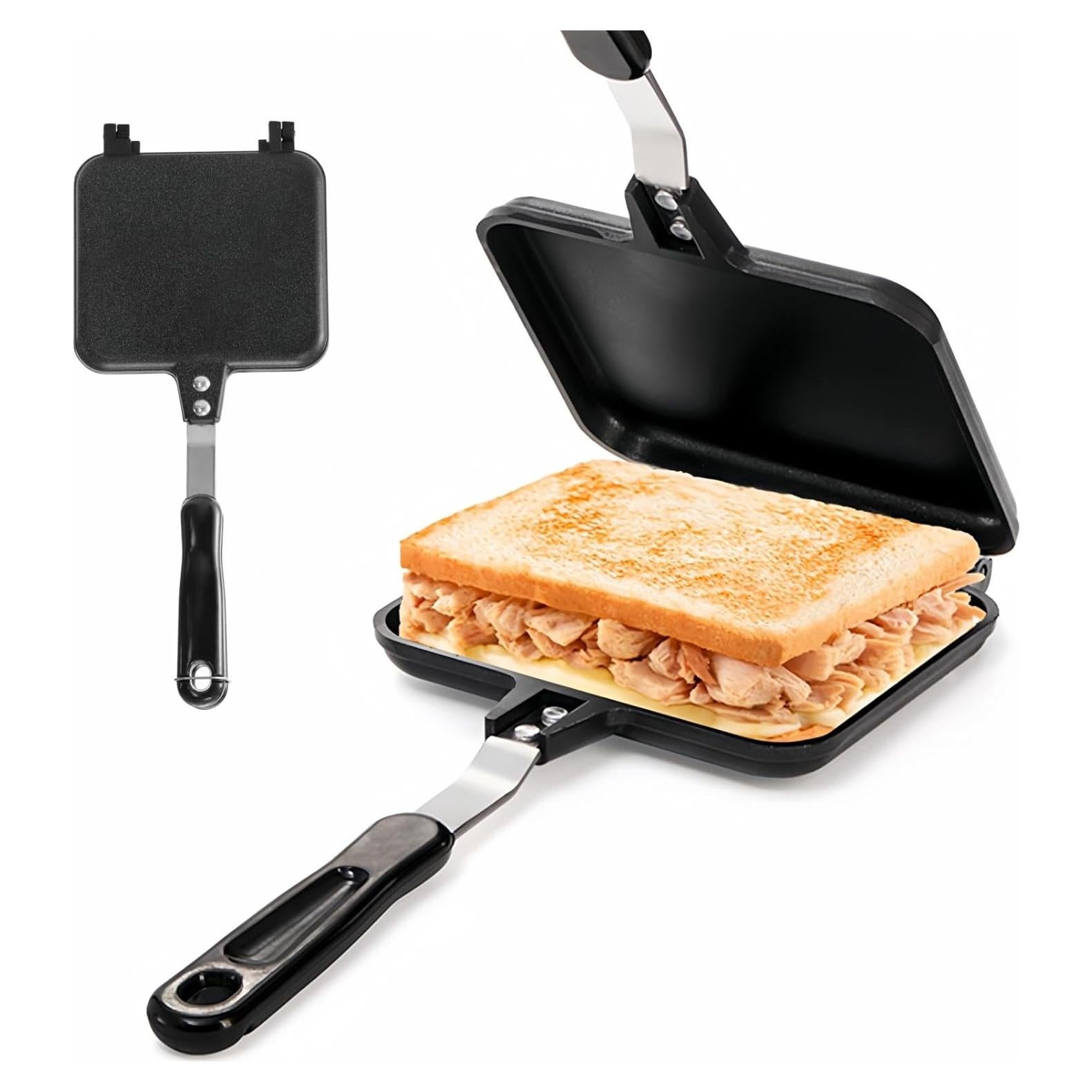 Horno de Sándwich Caliente Cididu - Sartén Antiadherente Doble Cara