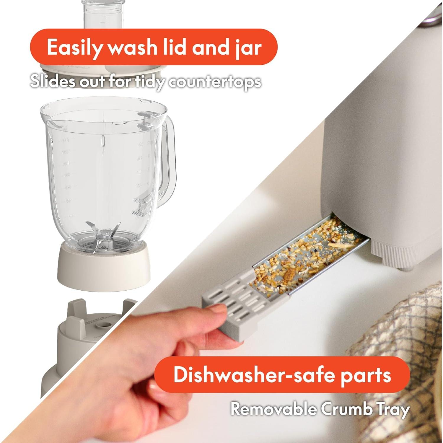 Licuadora BELLA Flip & Store 1.42L y Tostadora Slim 2 rebanadas