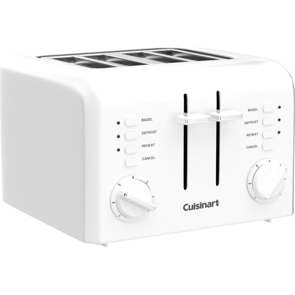 Tostadora Compacta Cuisinart CPT-142P1 4 Rebanadas Blanca