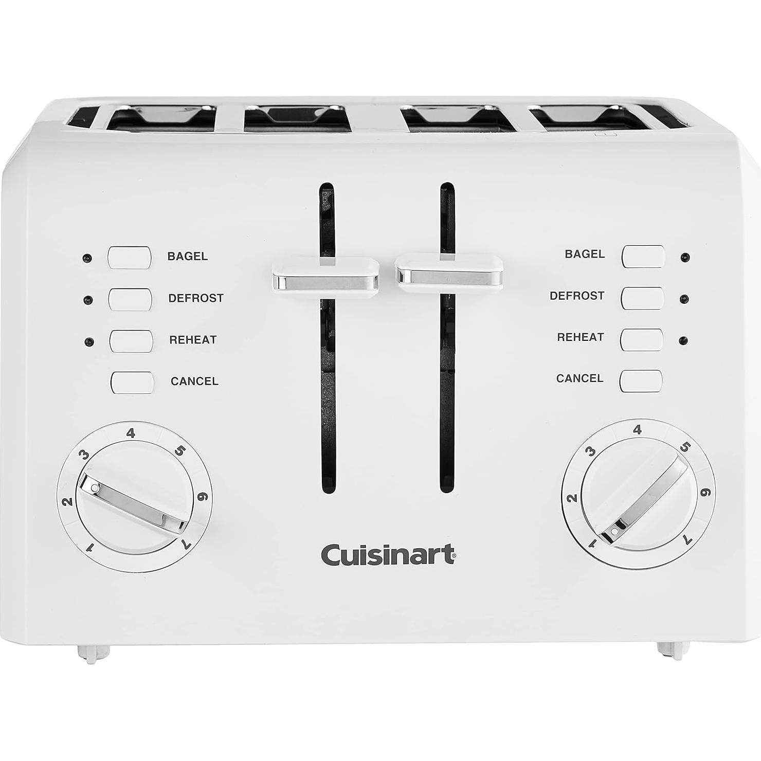 Tostadora Compacta Cuisinart CPT-142P1 4 Rebanadas Blanca