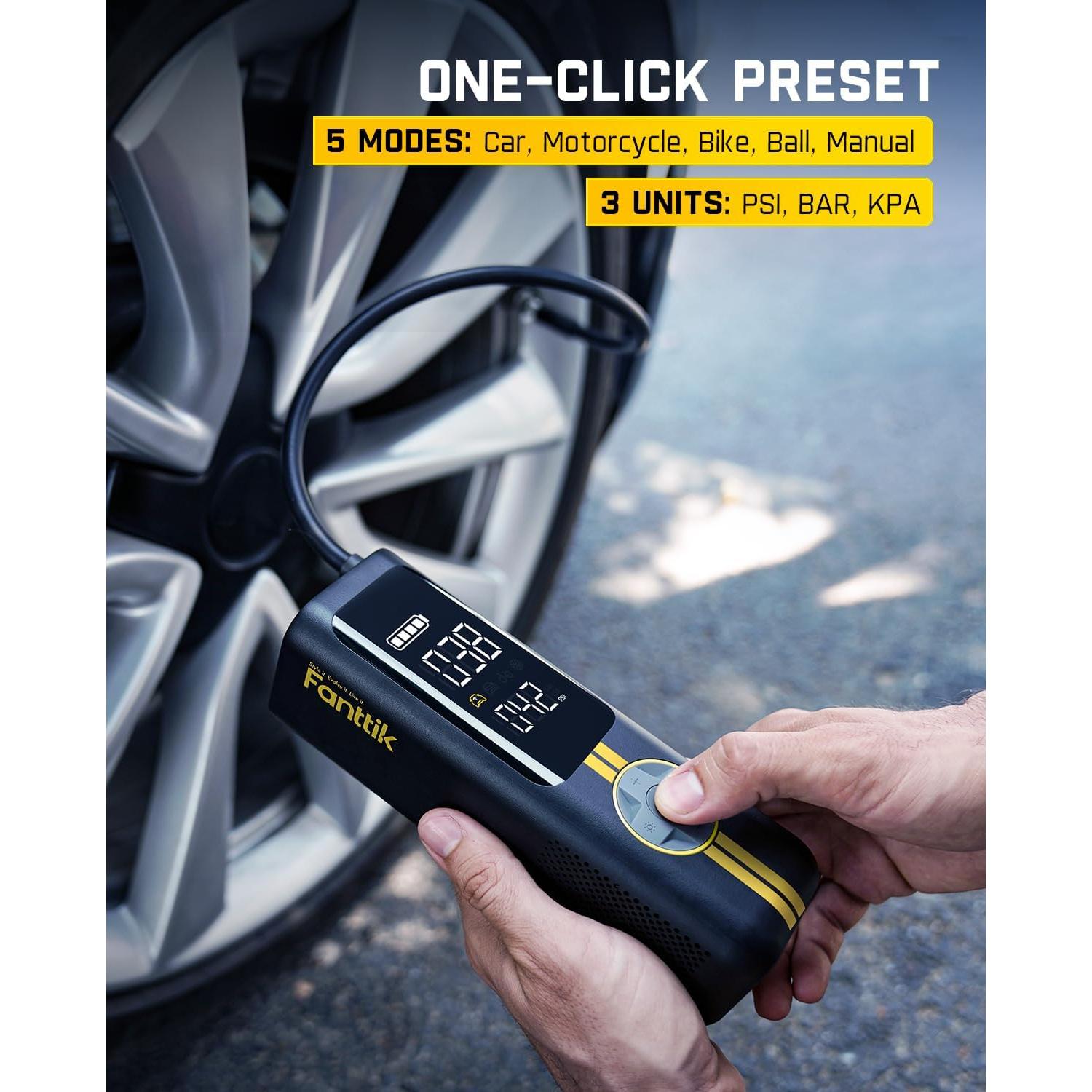 Inflador de Neumáticos Fanttik X8 APEX EV 150 PSI Portátil