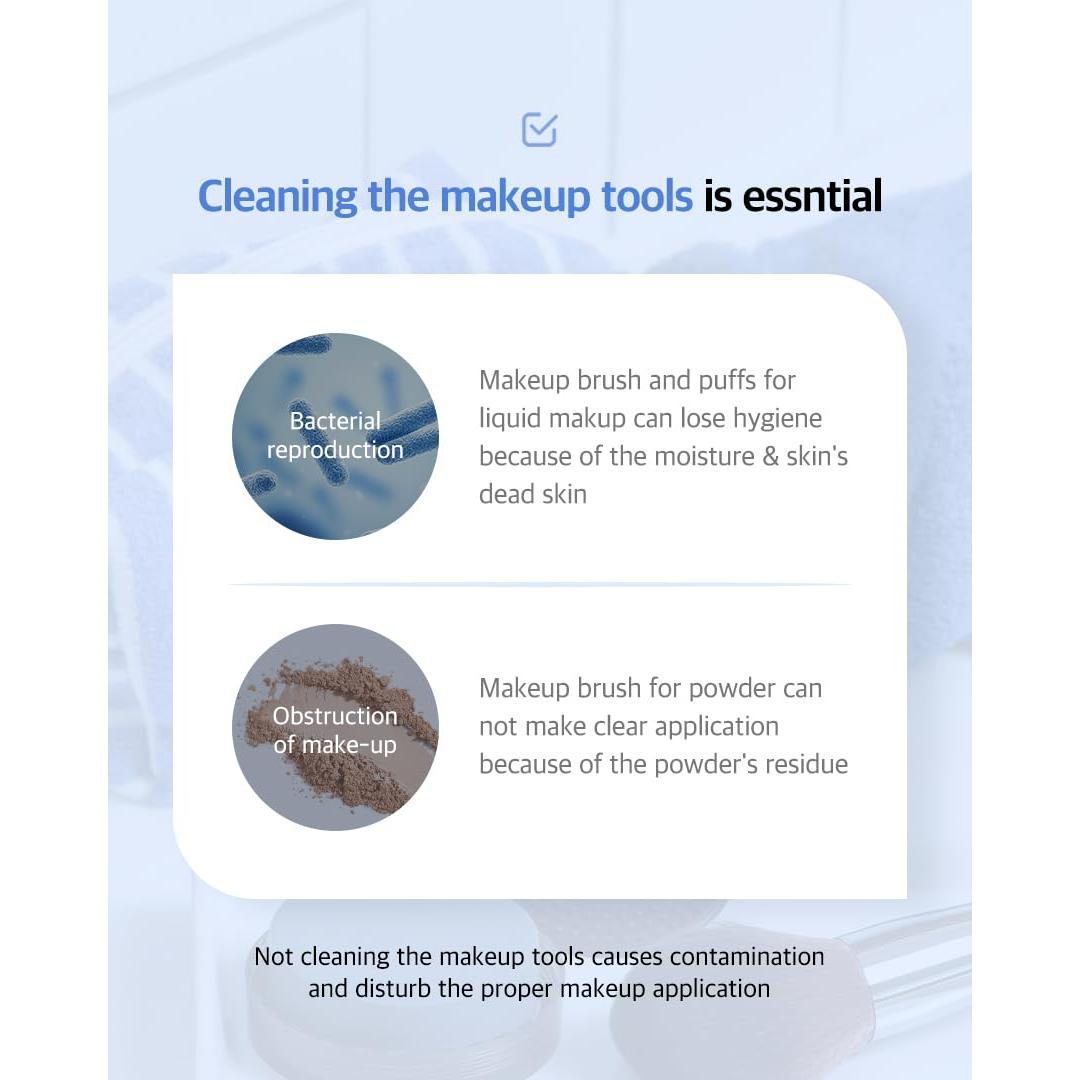 Limpiador Sólido de Brochas The Bkor 300+ Usos Compacto