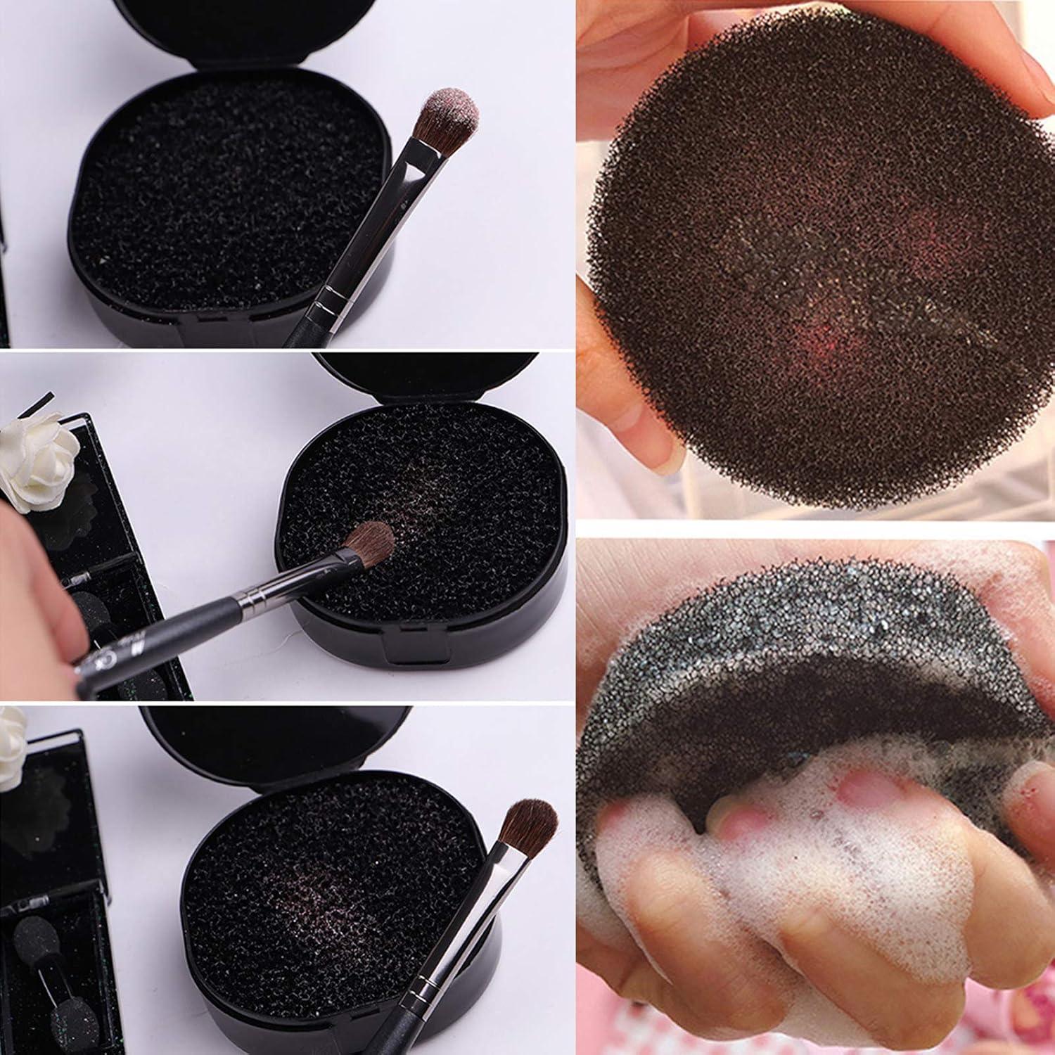 RONRONS 10 Esponjas Limpiadoras de Brochas de Maquillaje