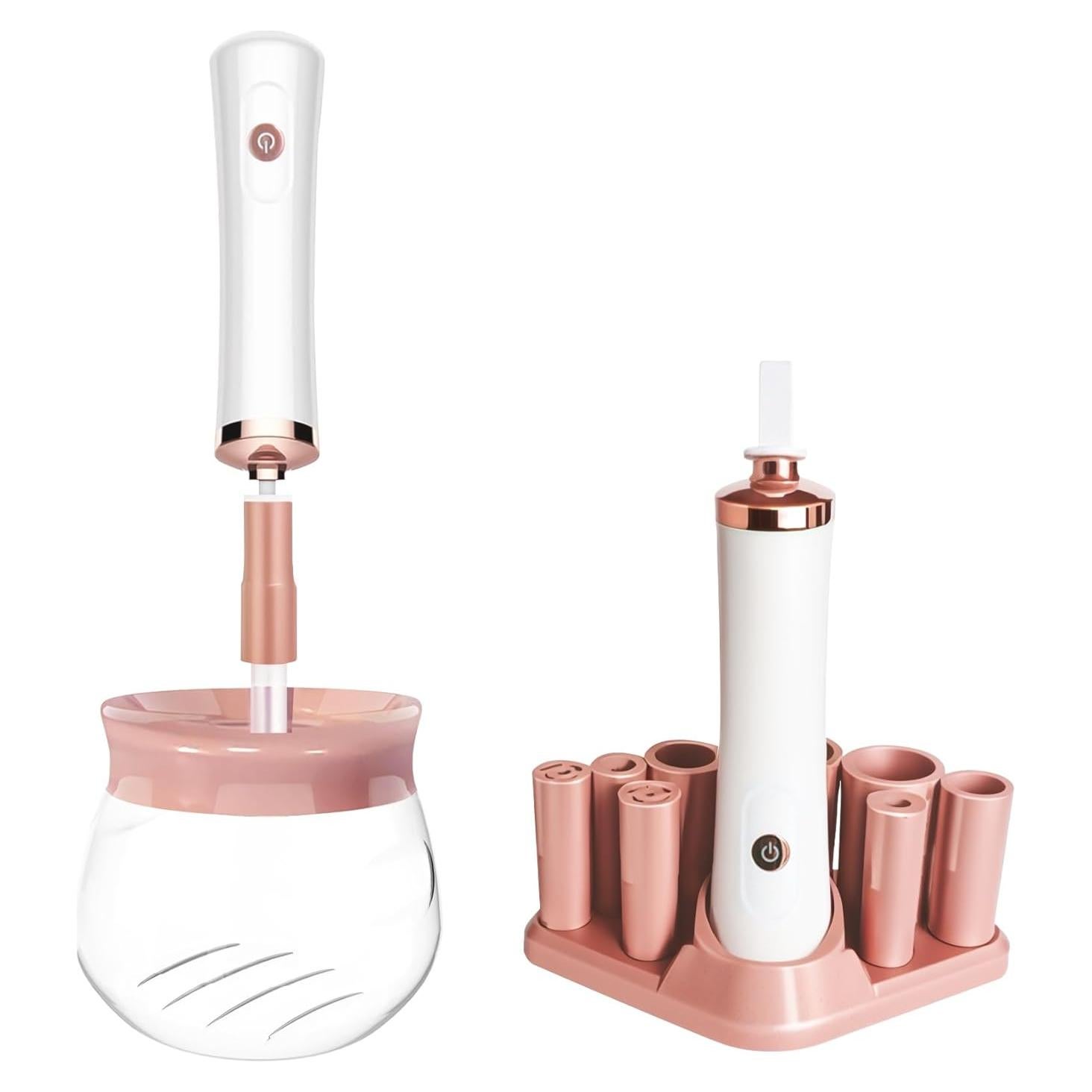 Limpiadora Automática de Brochas FEIMINI Rosa - Rápida y Eficaz