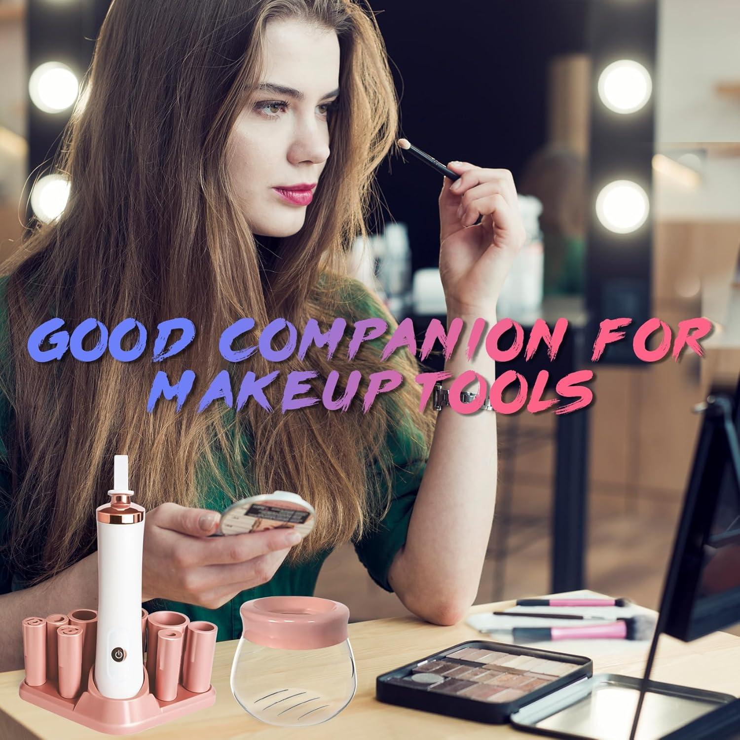 Limpiadora Automática de Brochas FEIMINI Rosa - Rápida y Eficaz