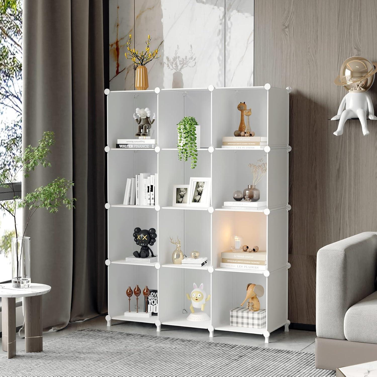 Organizador AWTATOS 12 Cubos Almacenamiento Blanco DIY