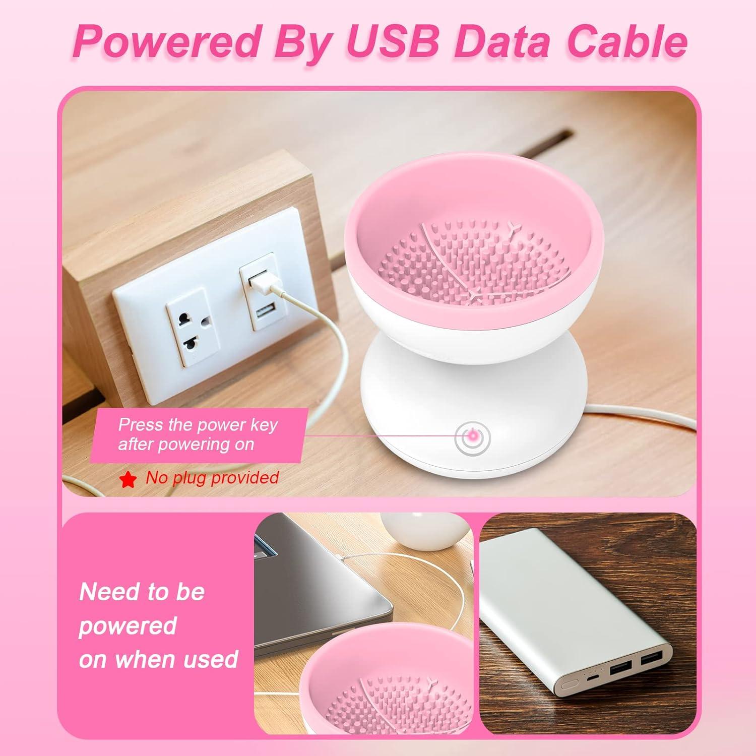 Limpiadora Eléctrica de Brochas Windspeed Rosa 20x25 cm