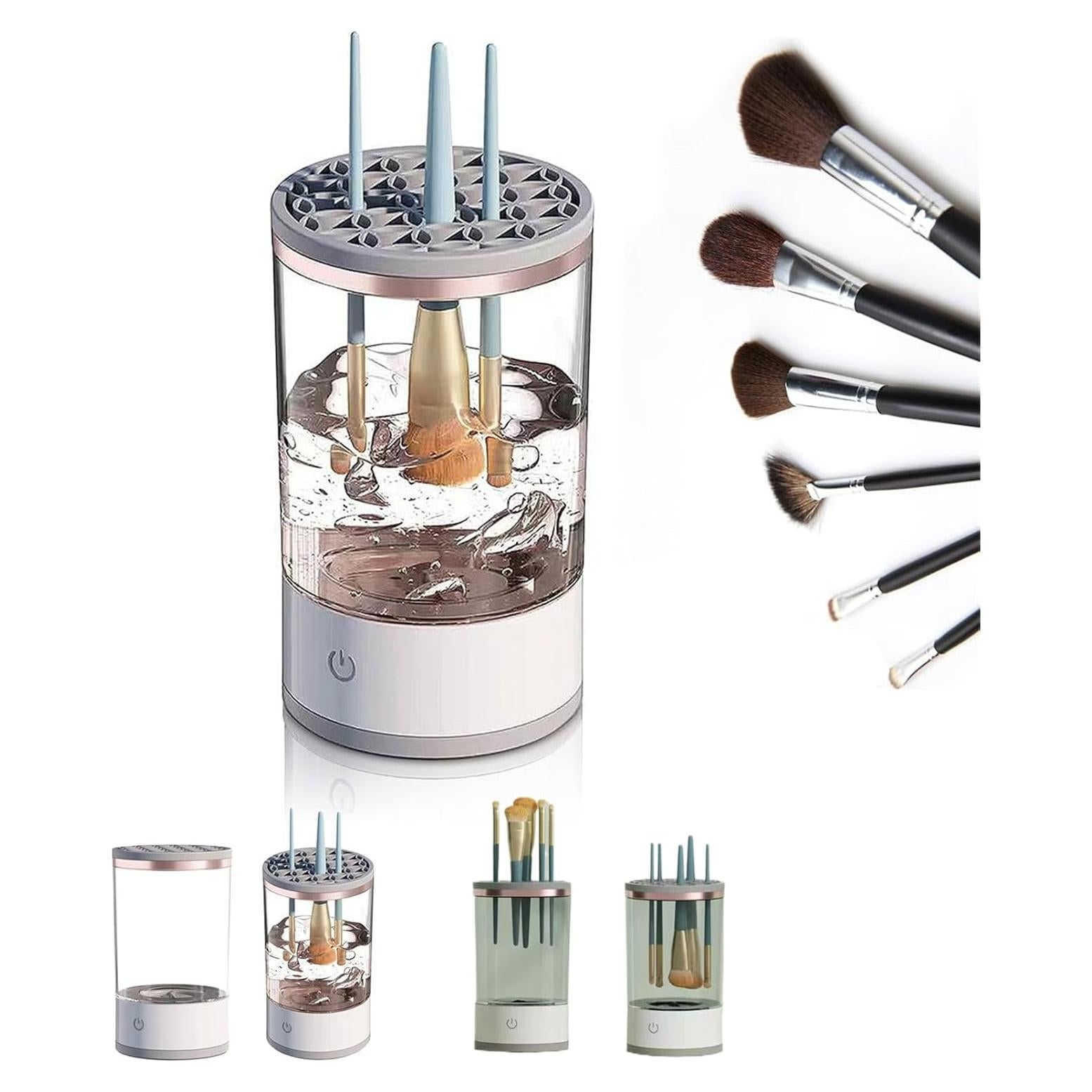 Limpiadora Eléctrica de Brochas GSHLGAO - Blanco, Compacta