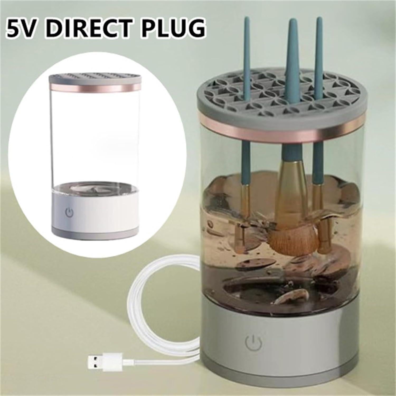 Limpiadora Eléctrica de Brochas GSHLGAO - Blanco, Compacta