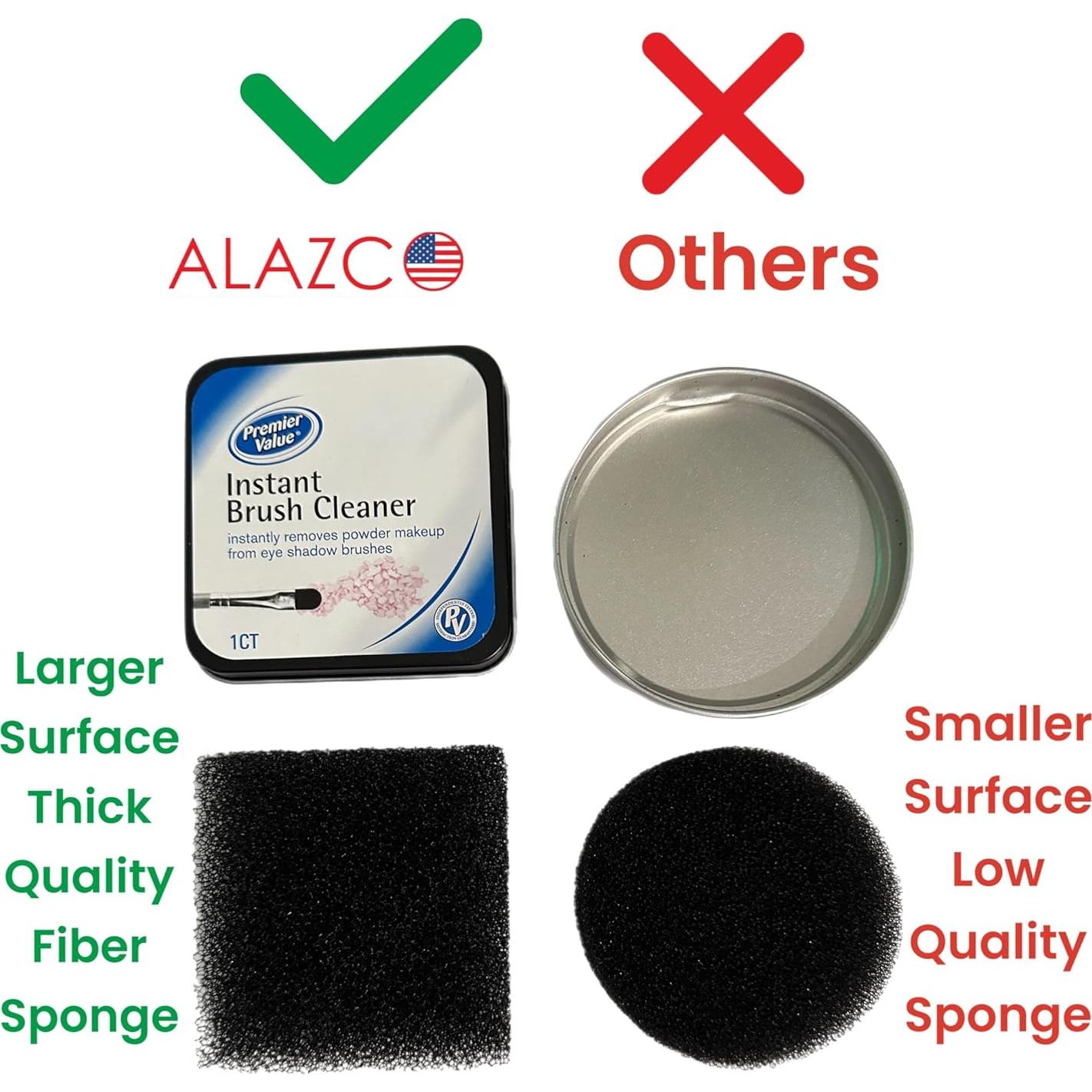 Esponja Limpiadora de Brochas Alazco 10,8x10,2 cm Reutilizable