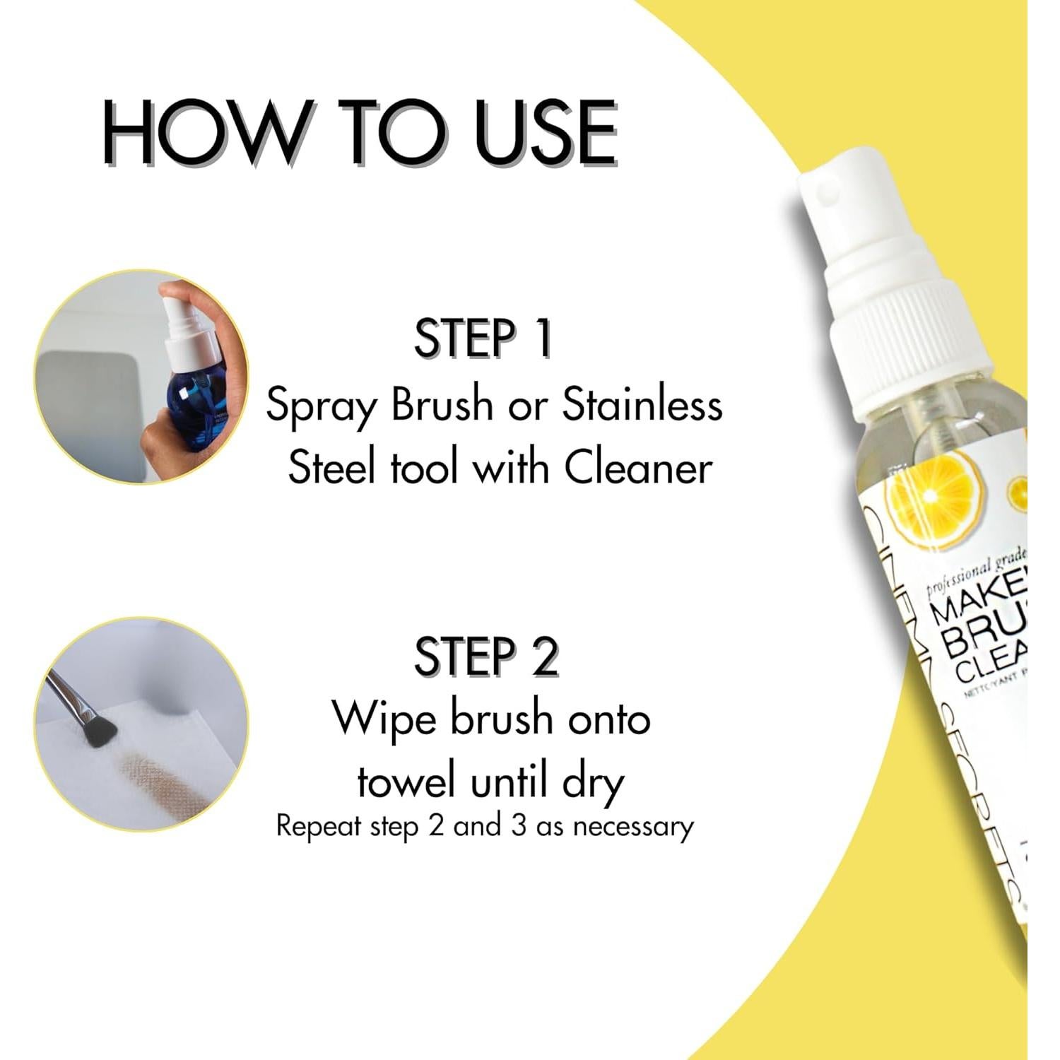 Limpiador de Brochas Cinema Secrets 2 oz Secado Rápido