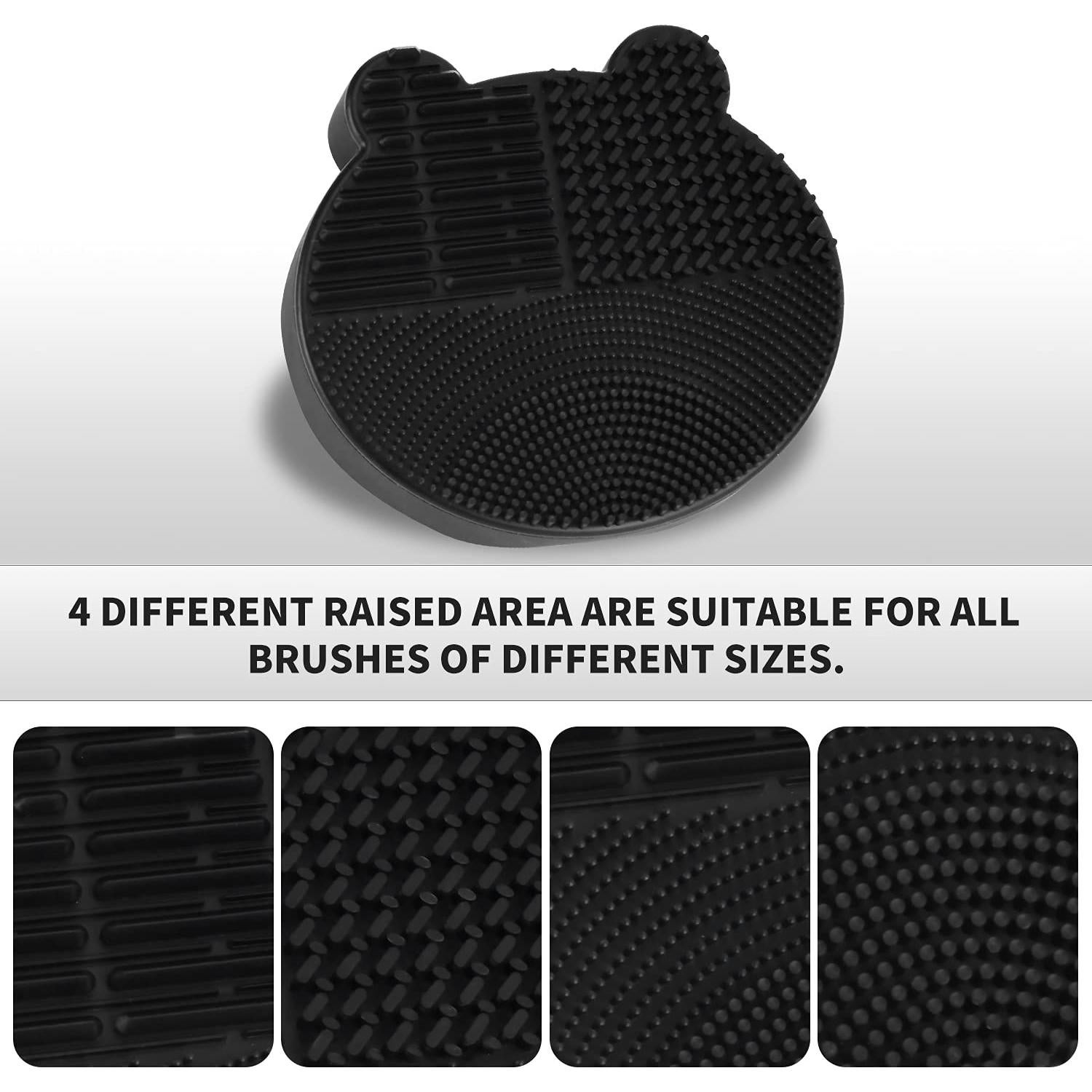 Alfombrilla Limpiadora de Brochas Harvest Silicona Negra