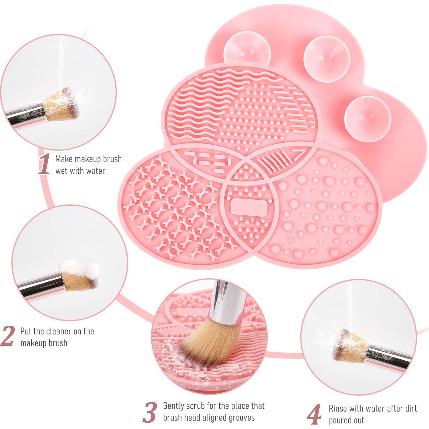 Alfombrilla y Soporte de Limpieza para Brochas Diolan - 28 Agujeros