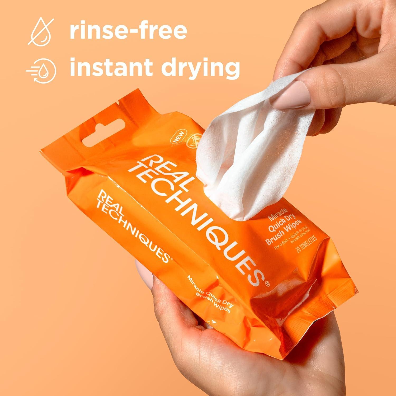 Toallitas para Brochas Real Techniques 20 Unidades Veganas