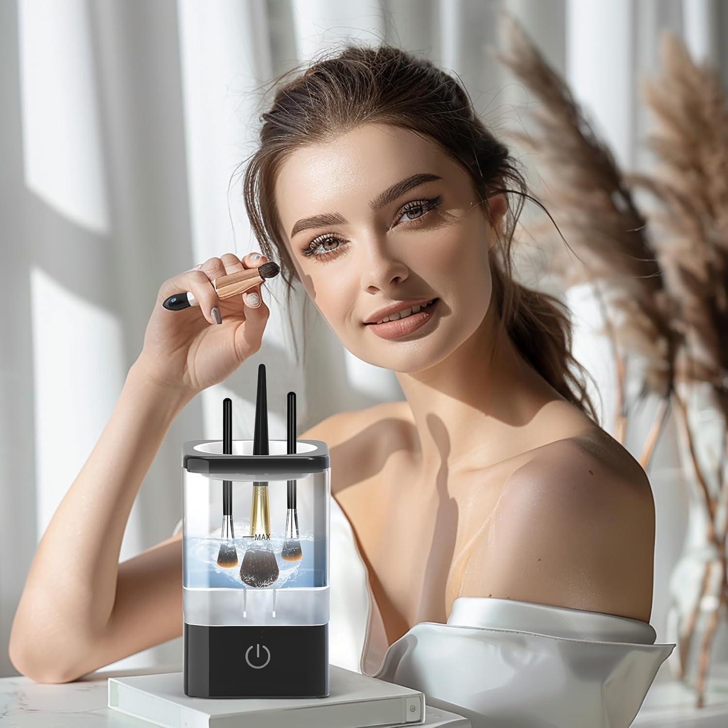 Limpiador de Brochas Neeyer Eléctrico Automático Negro