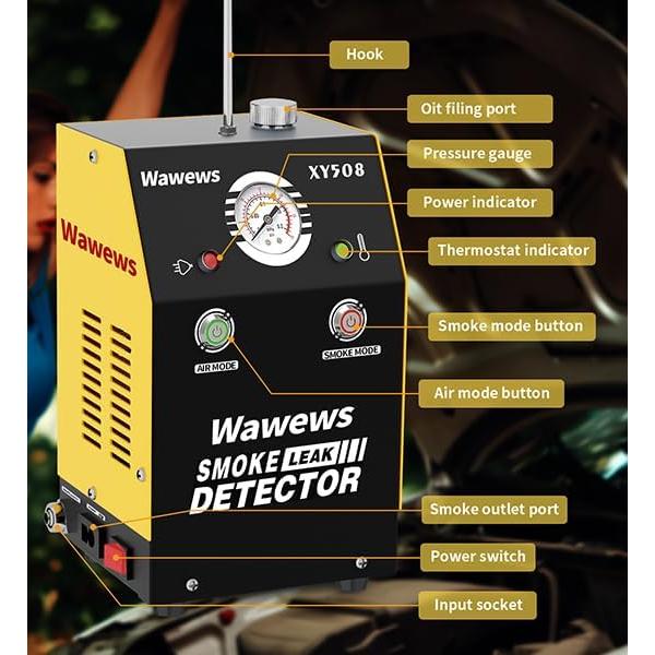 Detector de Fugas de Humo Wawews XY508 para Automóviles