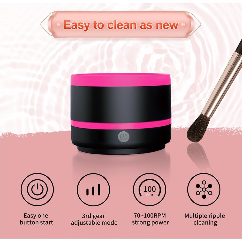 Limpiador de Brochas Eléctrico Pinkiou IPX7 USB 0.37 kg