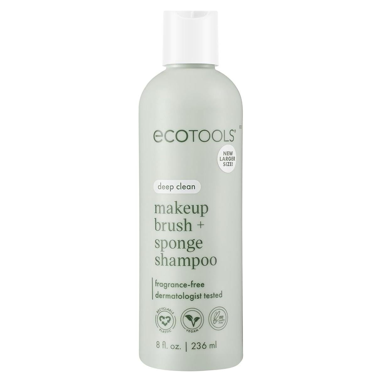 Champú para Brochas EcoTools 236 ml, Vegano y Sin Fragancia