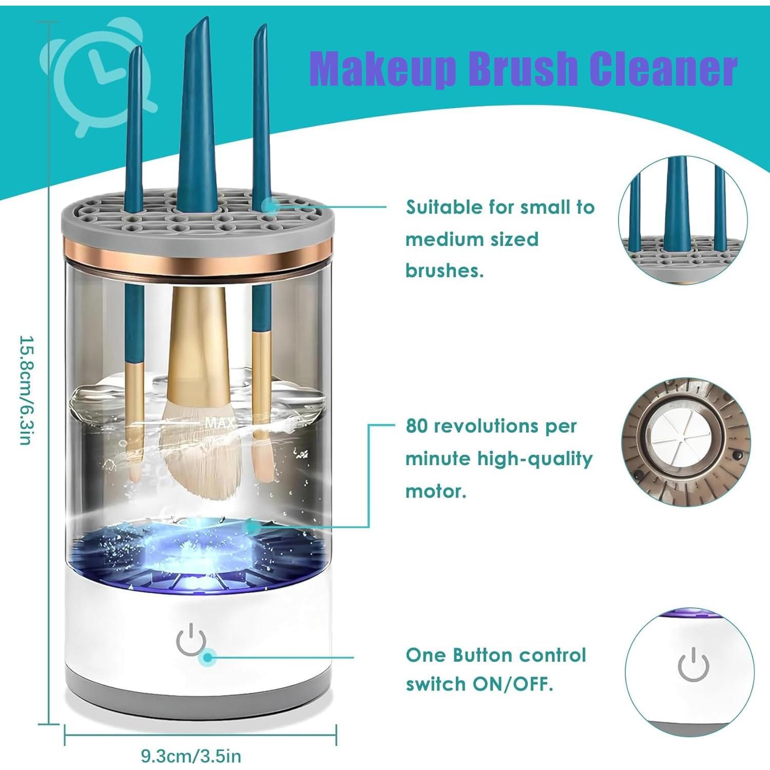 Limpiadora Eléctrica de Brochas de Maquillaje 2025