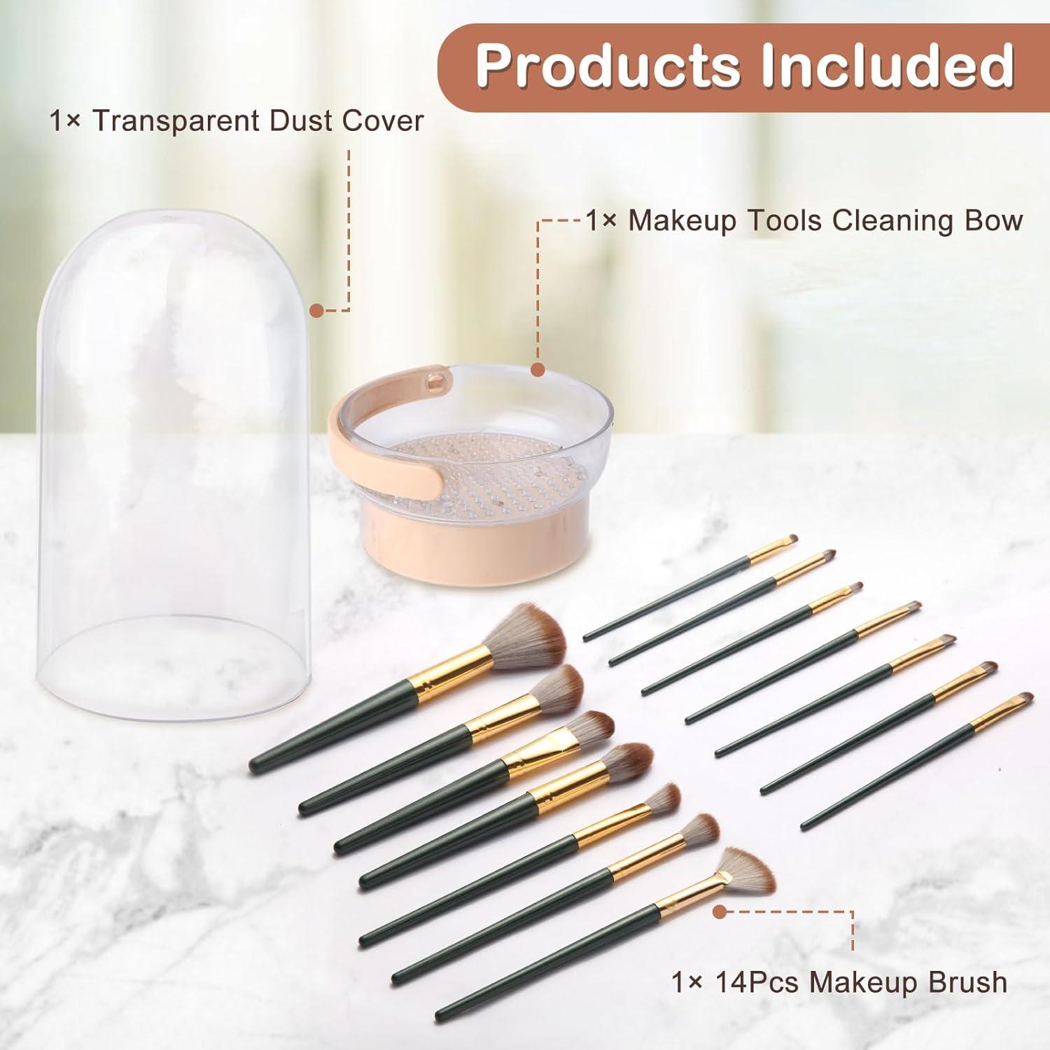 Limpiador de Brochas de Maquillaje KAYUSO 3 en 1 Caqui