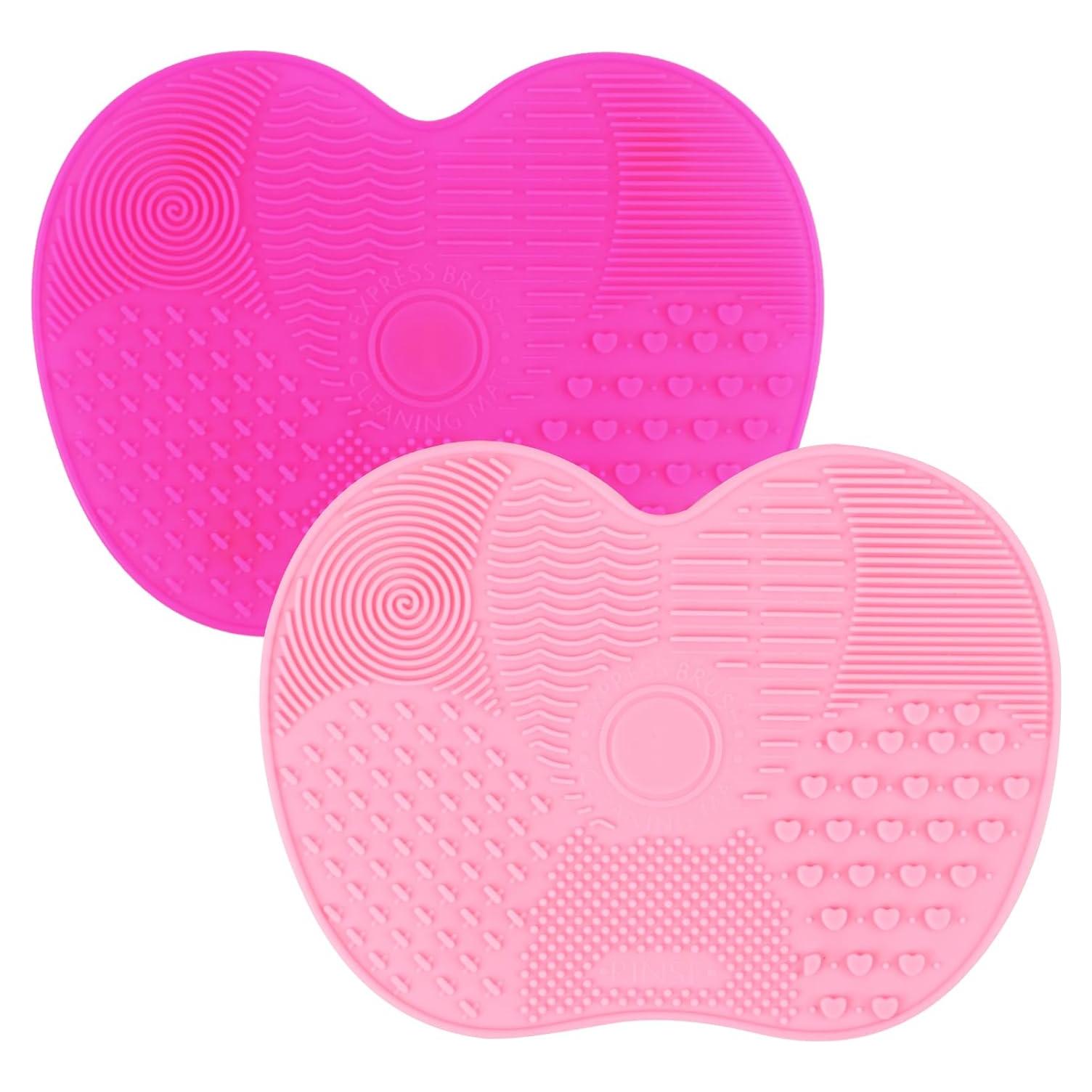 2 Almohadillas de Limpieza de Brochas de Maquillaje Silicona