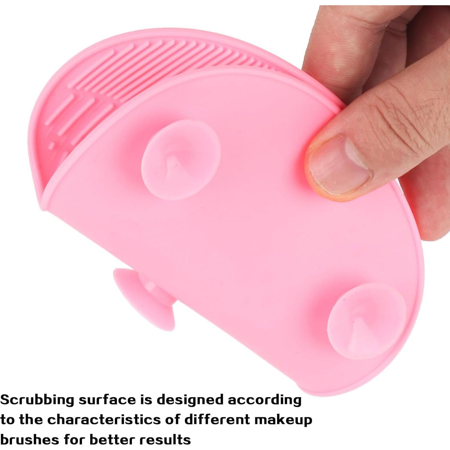 2 Almohadillas de Limpieza de Brochas de Maquillaje Silicona