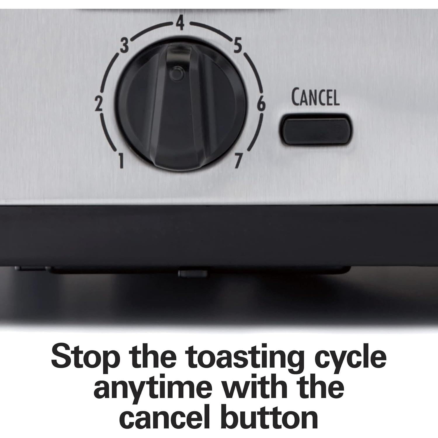 Hamilton Beach 4 Slice Toaster with Extra Wide Slots for Bagels, Shade Selector, Toast Boost, Slide-Out Crumb Tray, Auto-Shutoff and Cancel Button, Brushed Stainless Steel (24910)