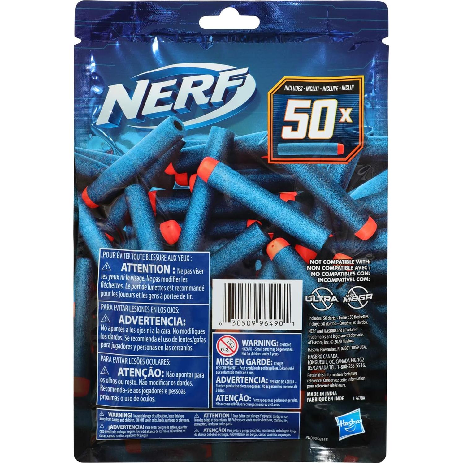 Paquete de 50 dardos Nerf Elite 2.0 de espuma