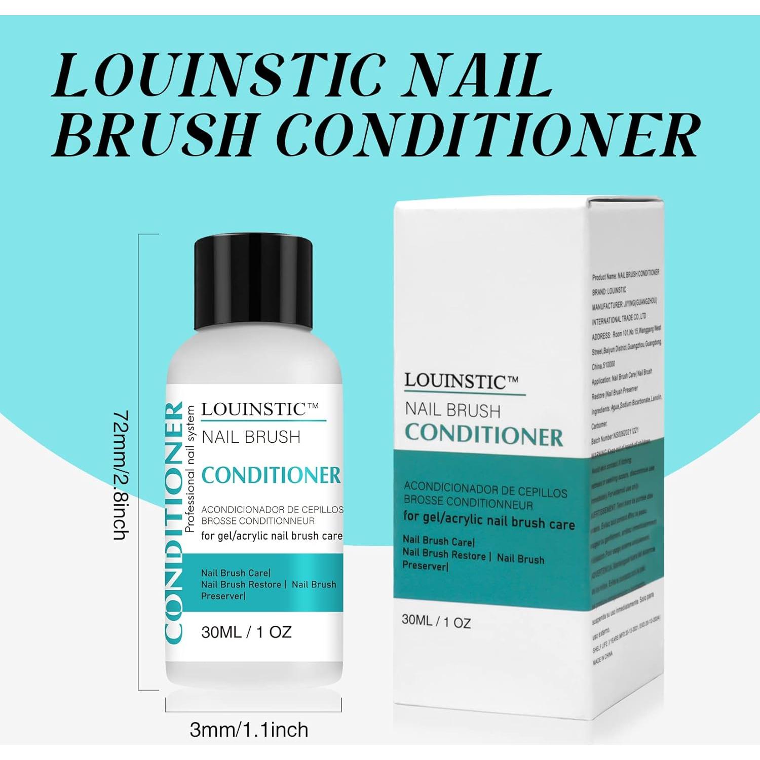 LOUINSTIC Limpiador y Acondicionador de Brochas 68g