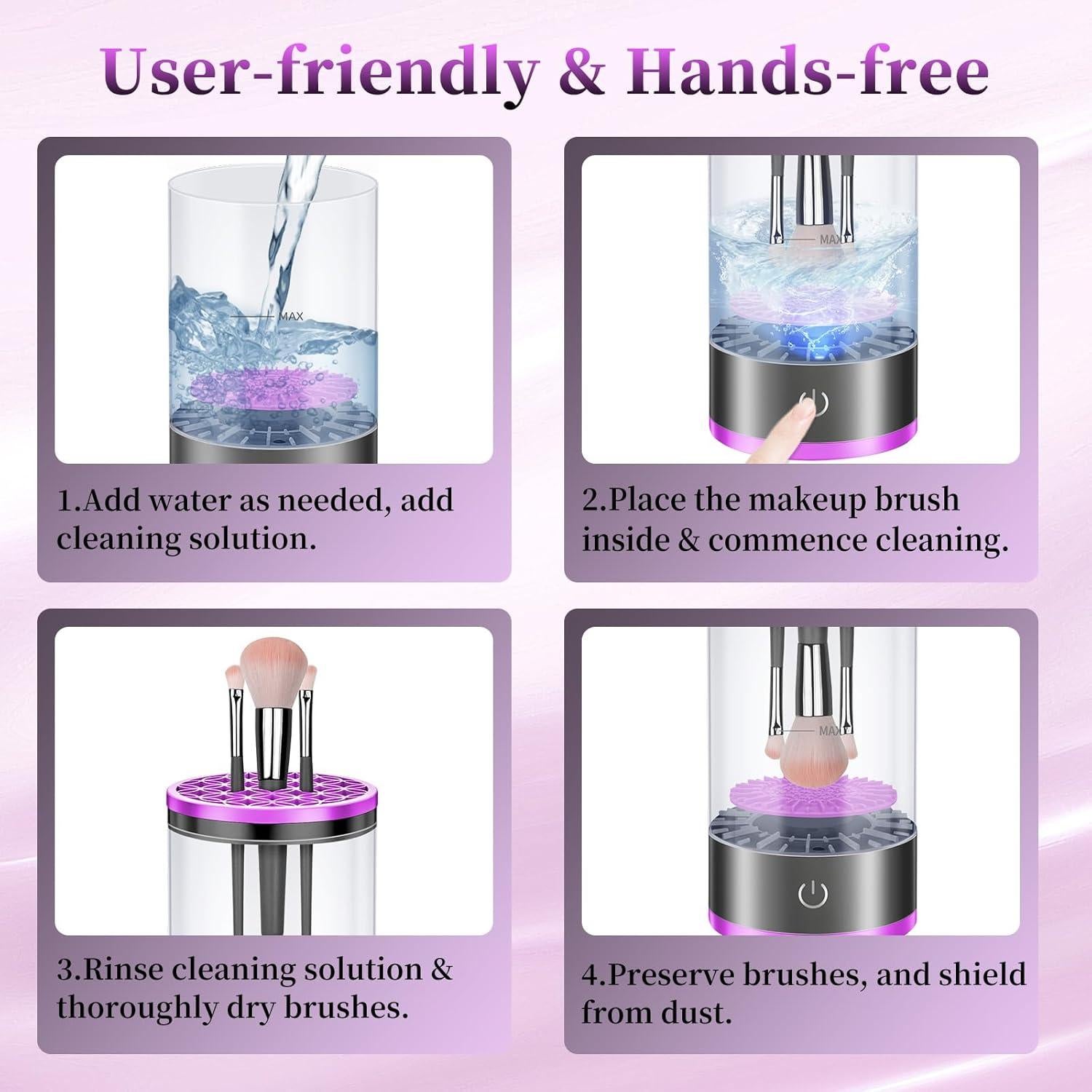 Limpiador Eléctrico de Brochas Cisbelw Púrpura 0.31 kg