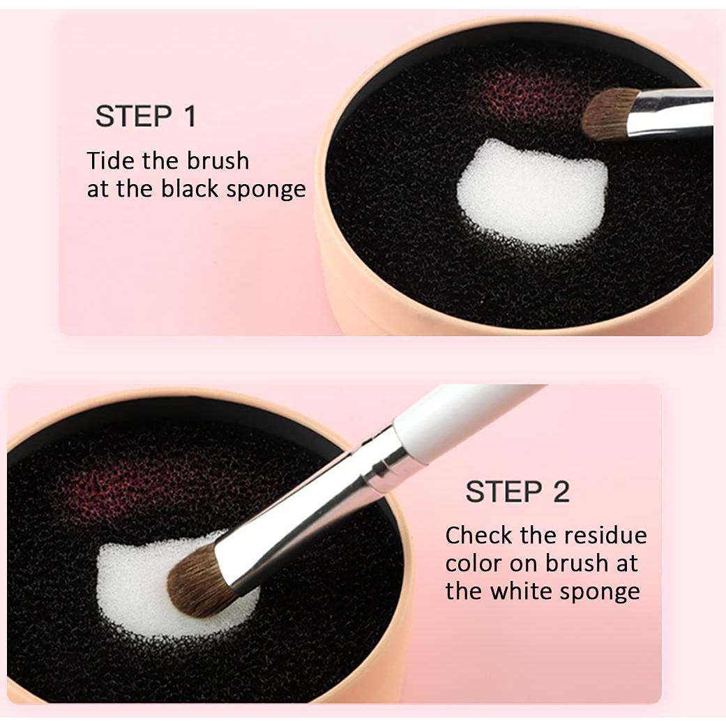 Limpiador de Brochas Ideal Swan con 4 Esponjas Stipple