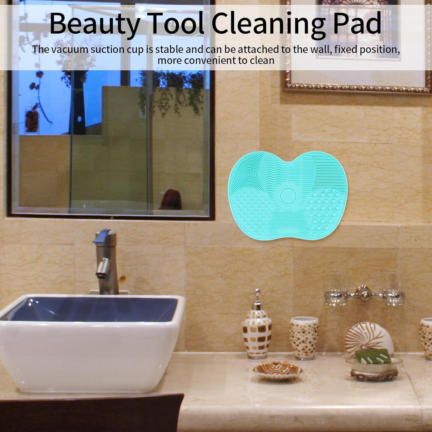 2 Almohadillas de Limpieza de Brochas de Maquillaje Silicona