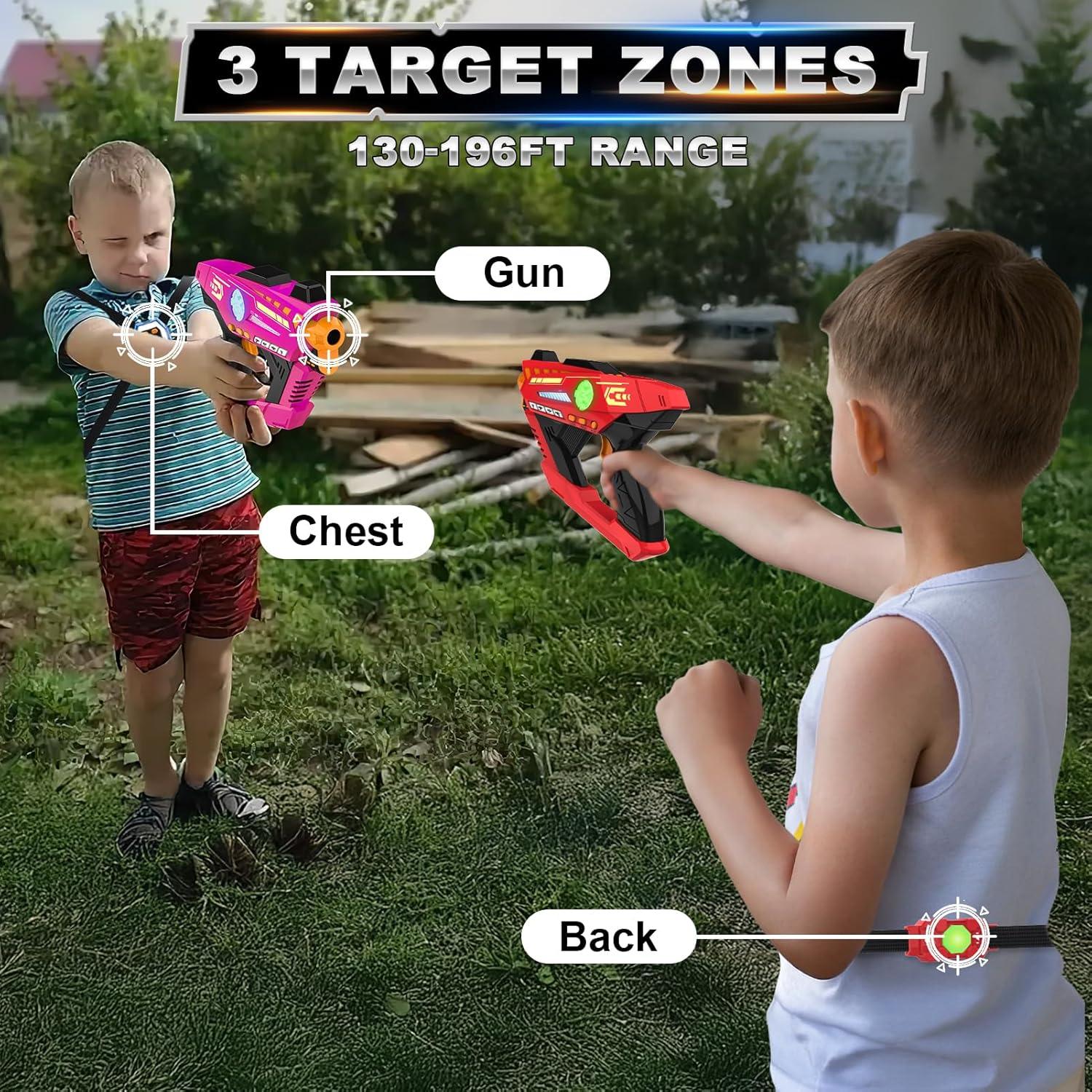 Juego de Pistolas Laser Tag CheerCrew 2 Jugadores Recargables