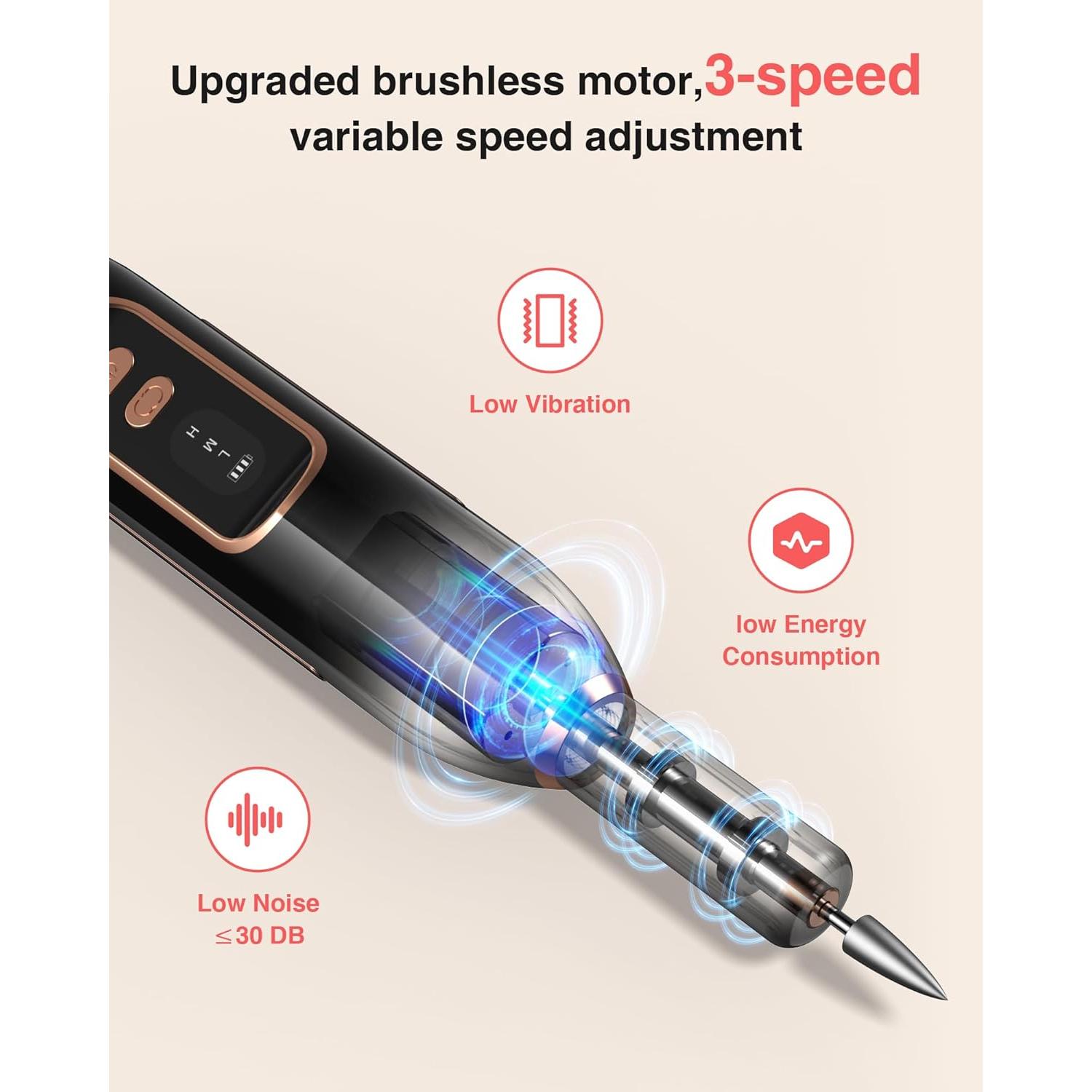 Limpiadora de Brochas y Taladro de Uñas HiLUNDA 2-en-1