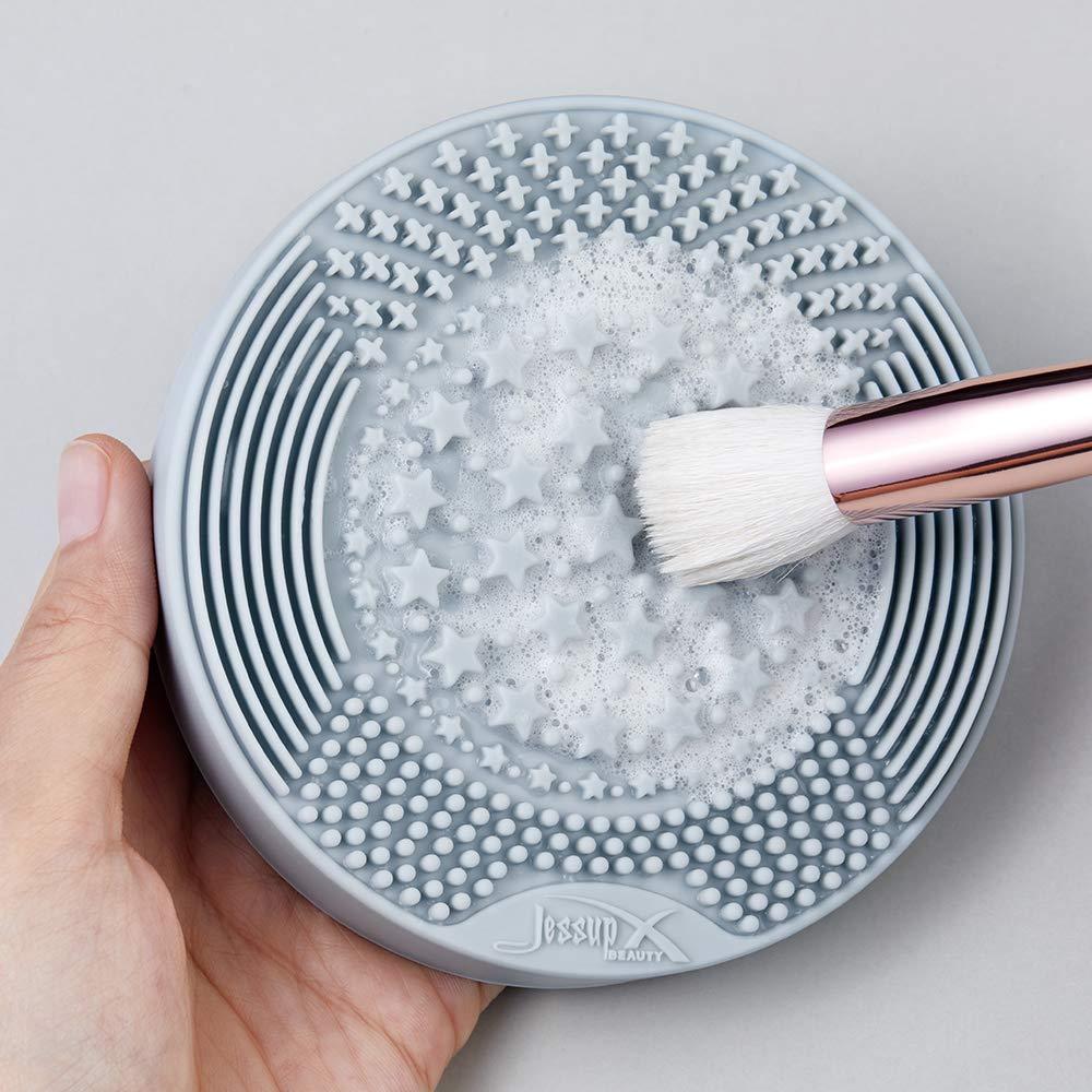 Alfombrilla de Limpieza de Brochas MANKALUN 2 en 1 Rosa