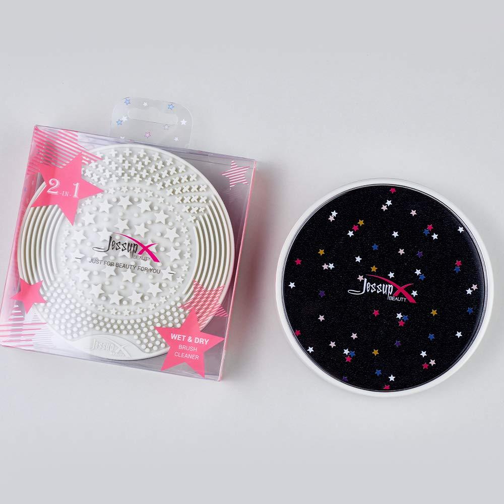 Alfombrilla de Limpieza de Brochas MANKALUN 2 en 1 Rosa