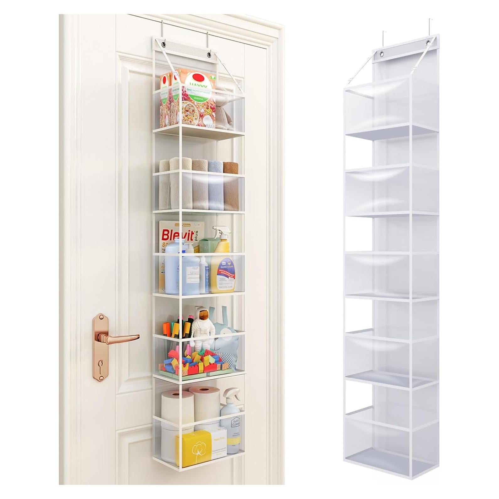 Organizador colgante Fixwal 5 estantes PVC transparente