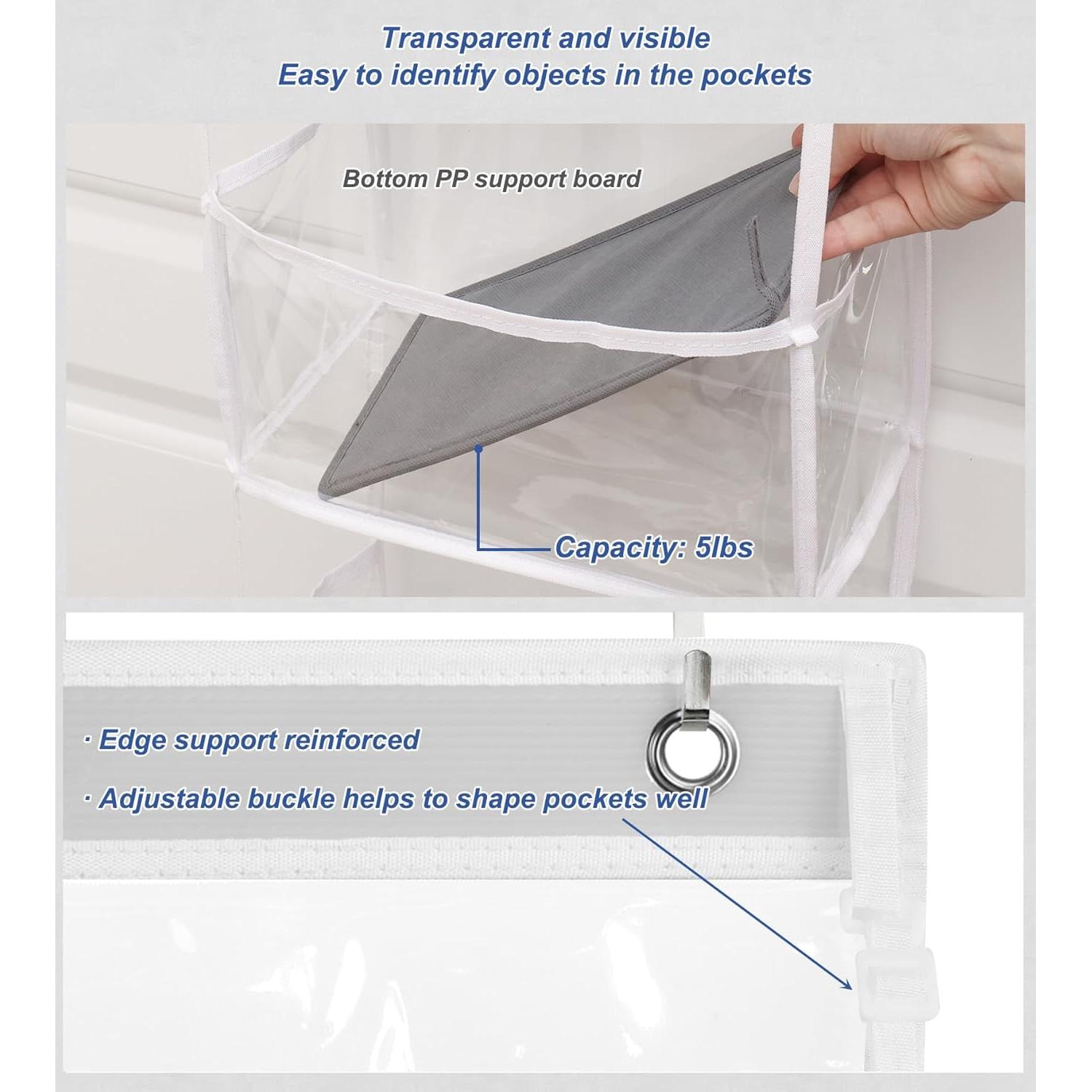 Organizador colgante Fixwal 5 estantes PVC transparente