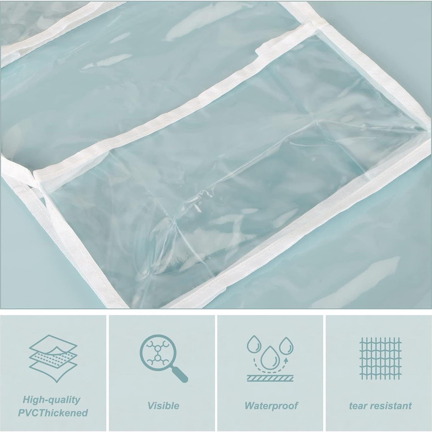 Organizador colgante Fixwal 5 estantes PVC transparente