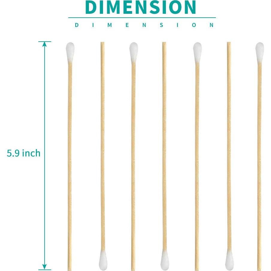 200 Bastoncillos de Algodón de Madera 15 cm Yinghezu